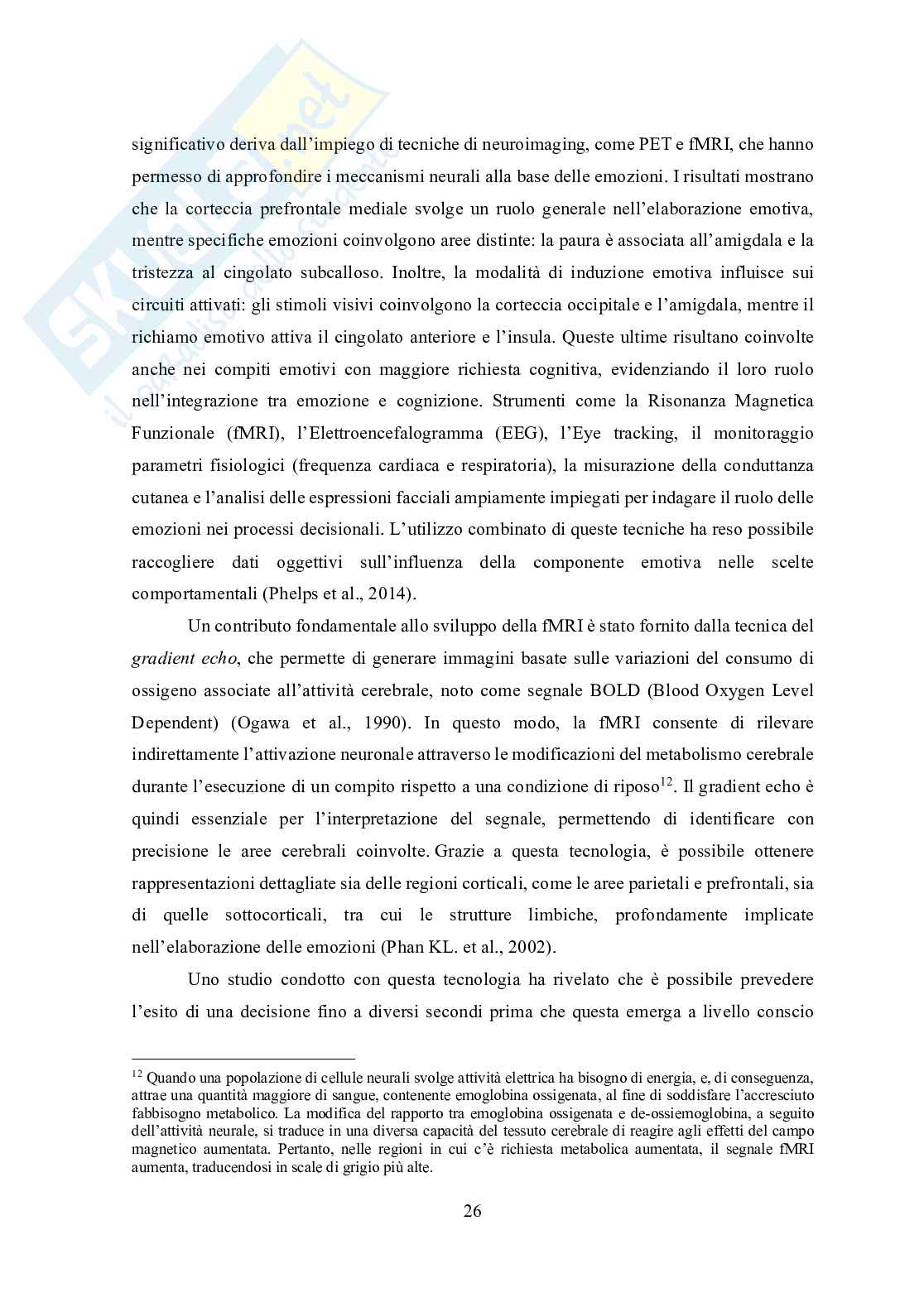 Tesi in Neurofinanza - L'influenza ormonale sulla performance dell'Investitore nei mercati finanziari Pag. 26