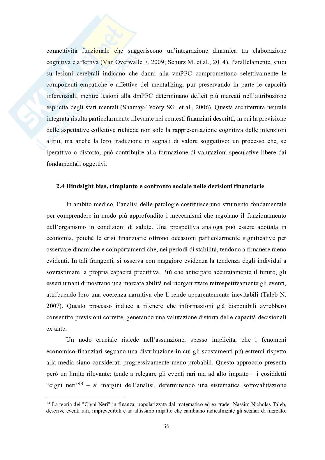 Tesi in Neurofinanza - L'influenza ormonale sulla performance dell'Investitore nei mercati finanziari Pag. 36