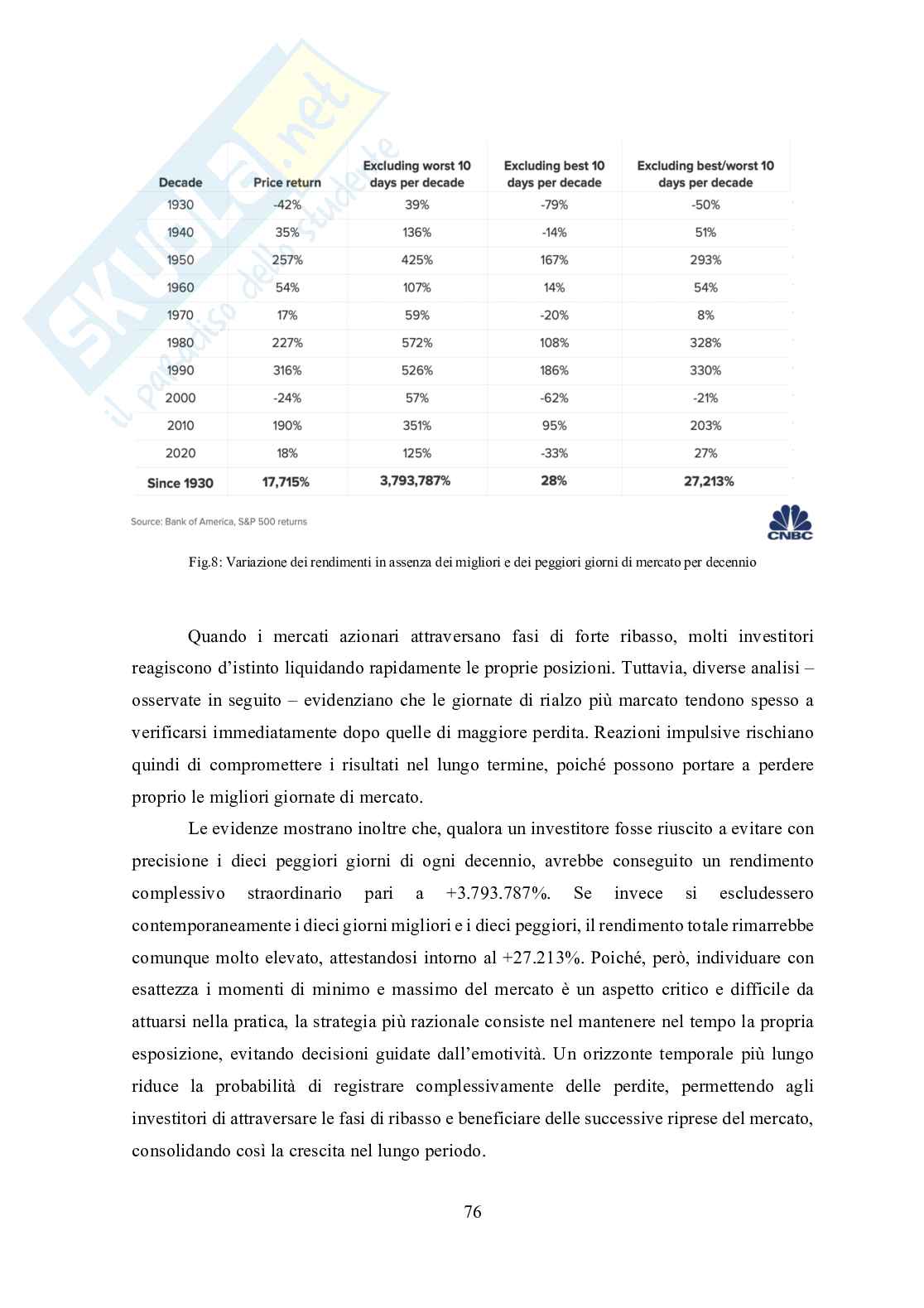 Tesi in Neurofinanza - L'influenza ormonale sulla performance dell'Investitore nei mercati finanziari Pag. 76