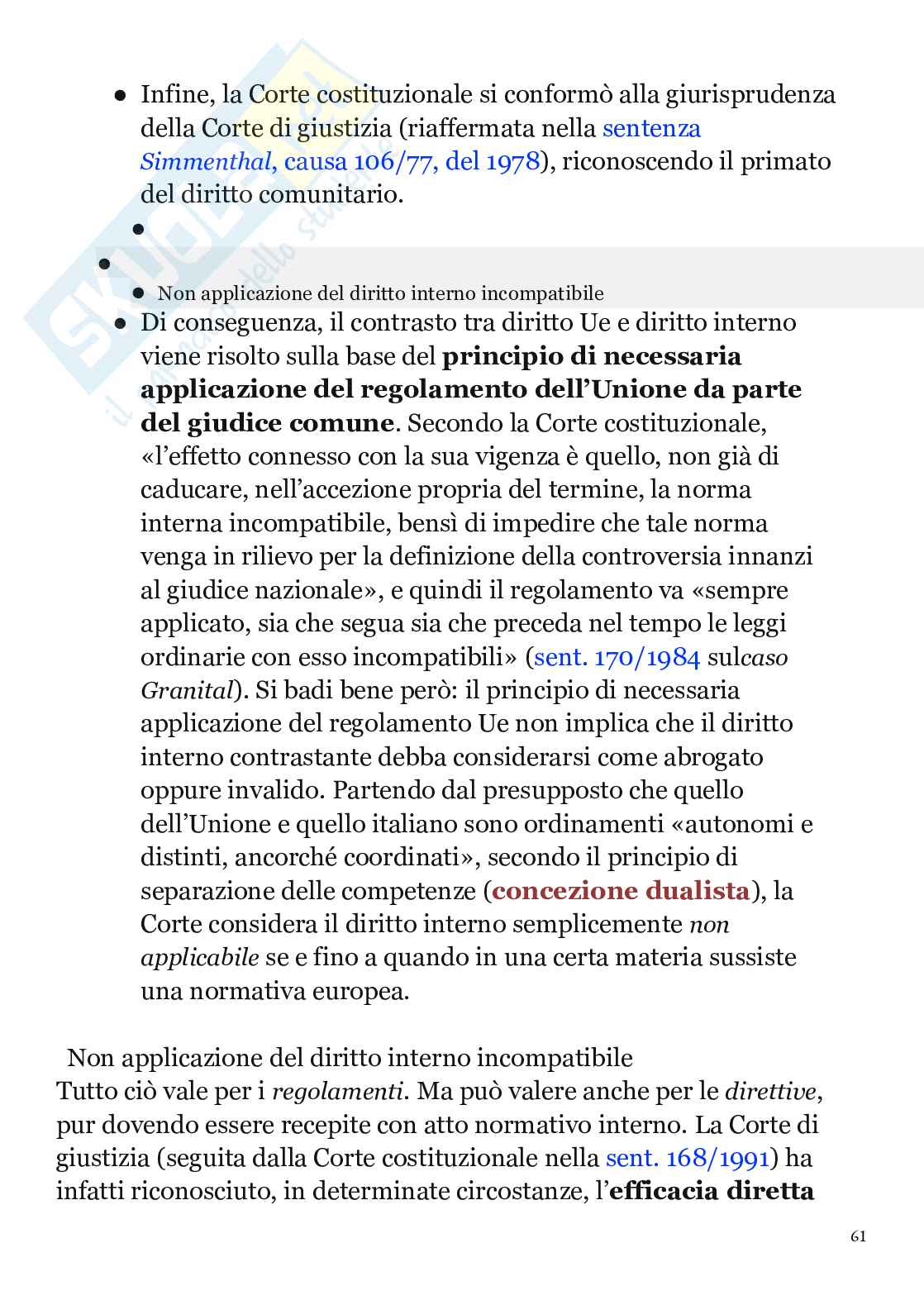 Appunti Diritto costituzionale Pag. 61