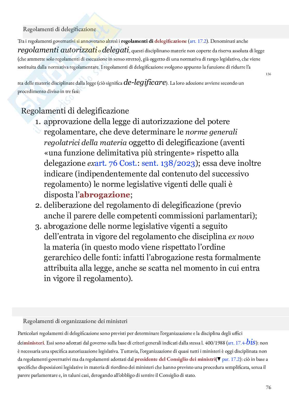 Appunti Diritto costituzionale Pag. 76