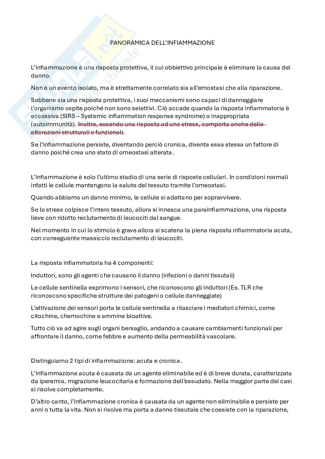 Appunti di Patologia generale  Pag. 1