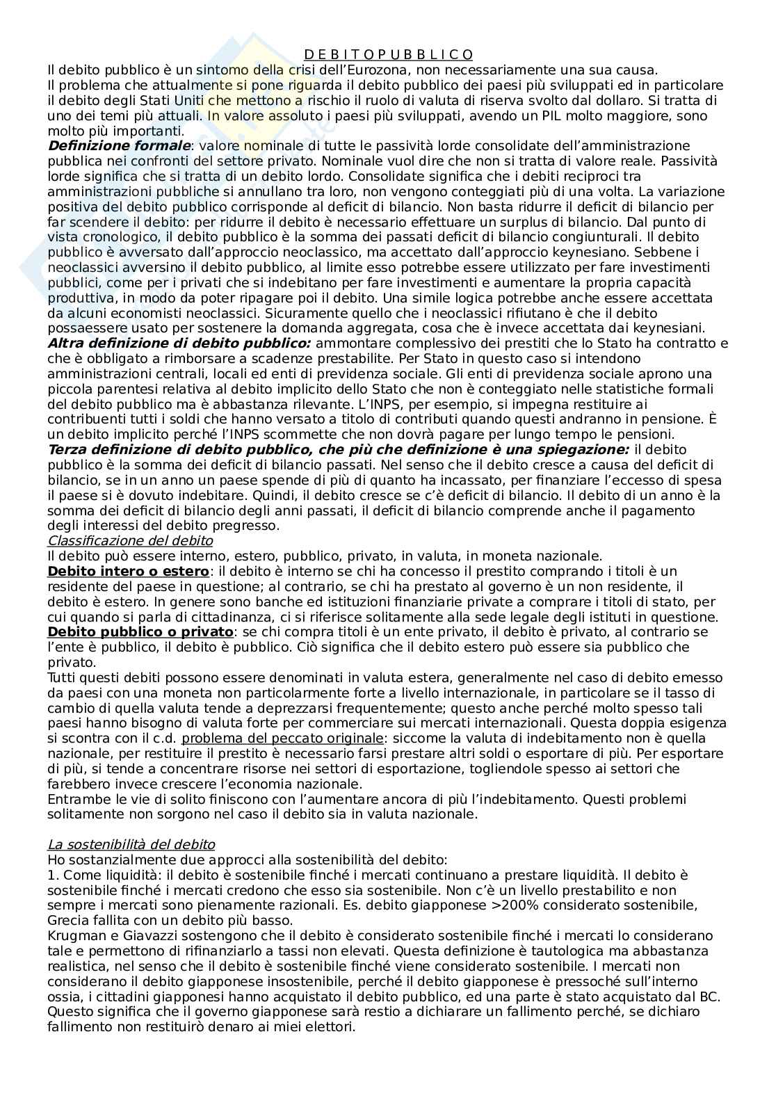 Debito pubblico Pag. 1