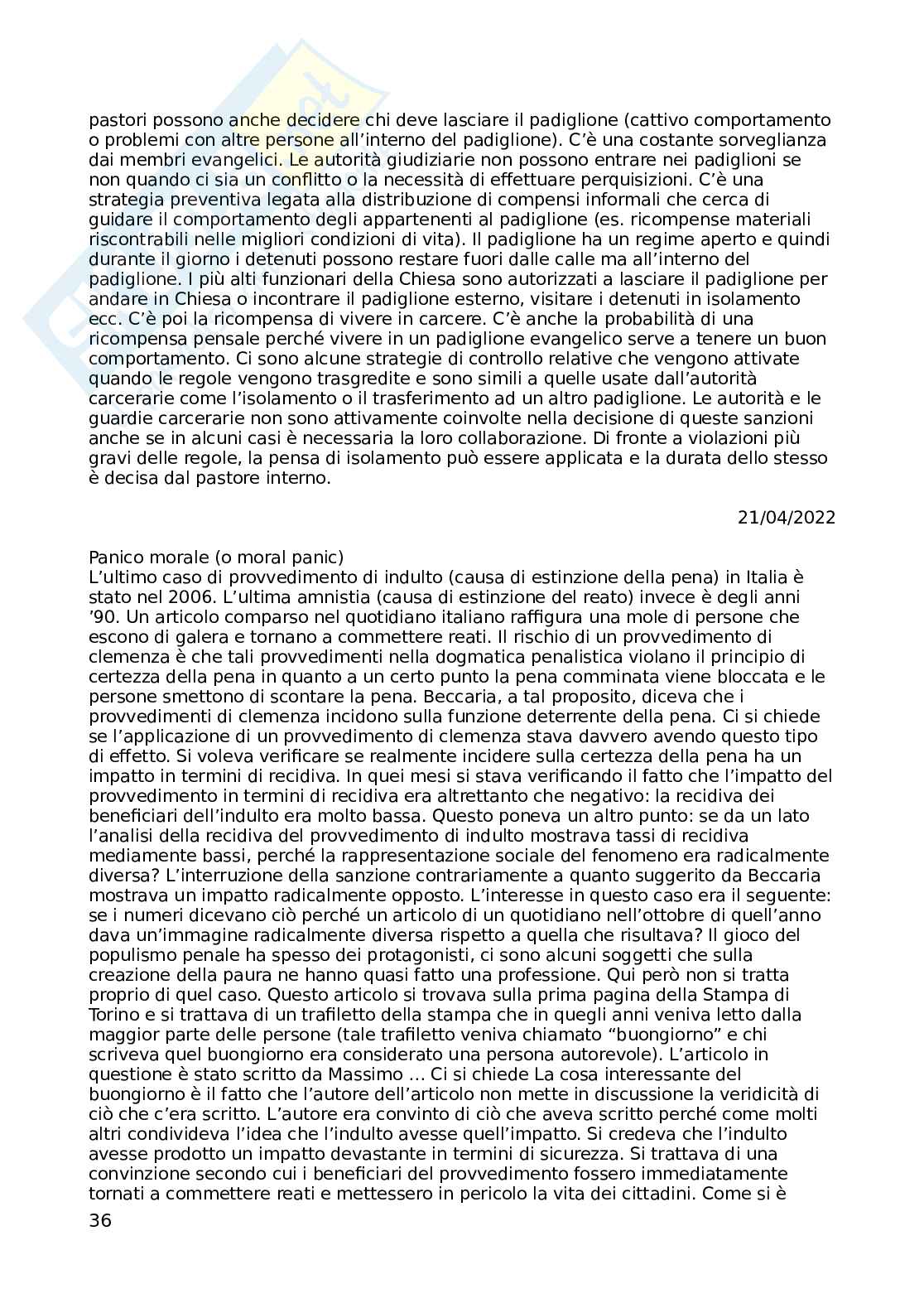 Appunti di Sociologia giuridico-penale Pag. 36