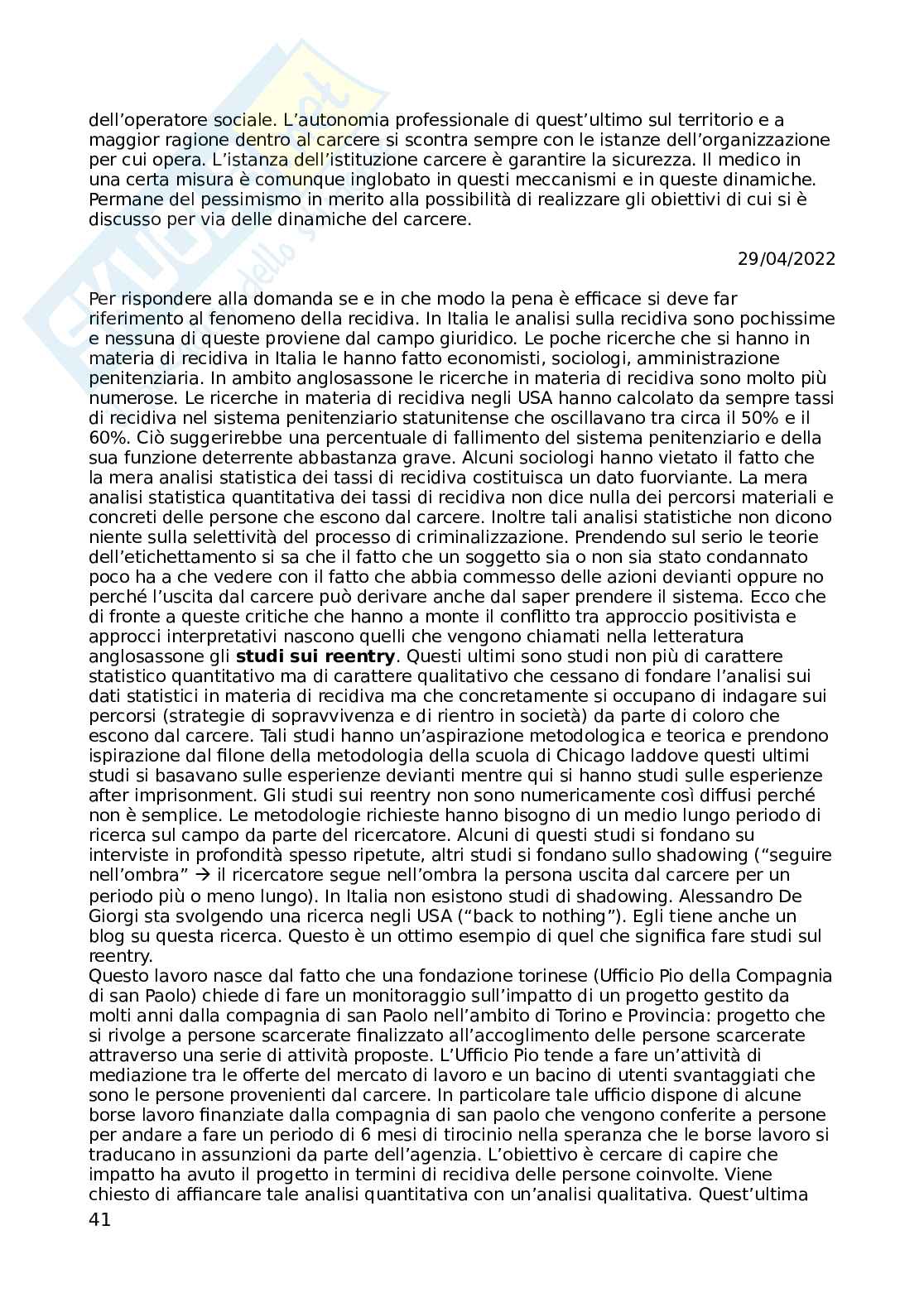 Appunti di Sociologia giuridico-penale Pag. 41