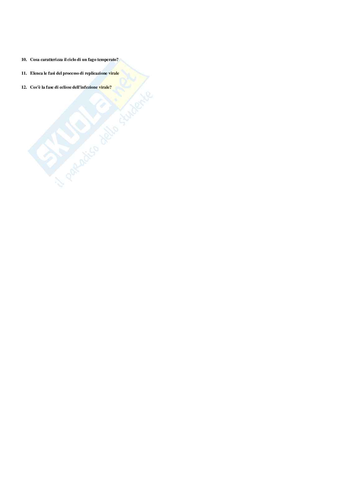 Paniere Microbiologia generale  - Risposte multiple - aggiornato (2026) Pag. 41
