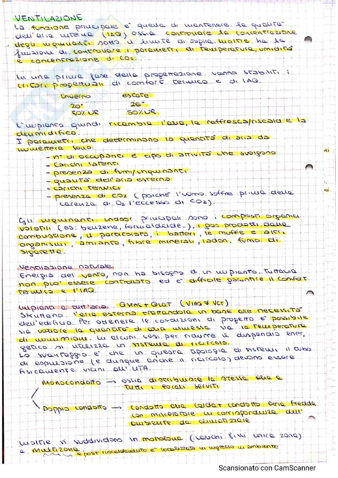 Appunti di Impianti Tecnici degli Edifici Pag. 36