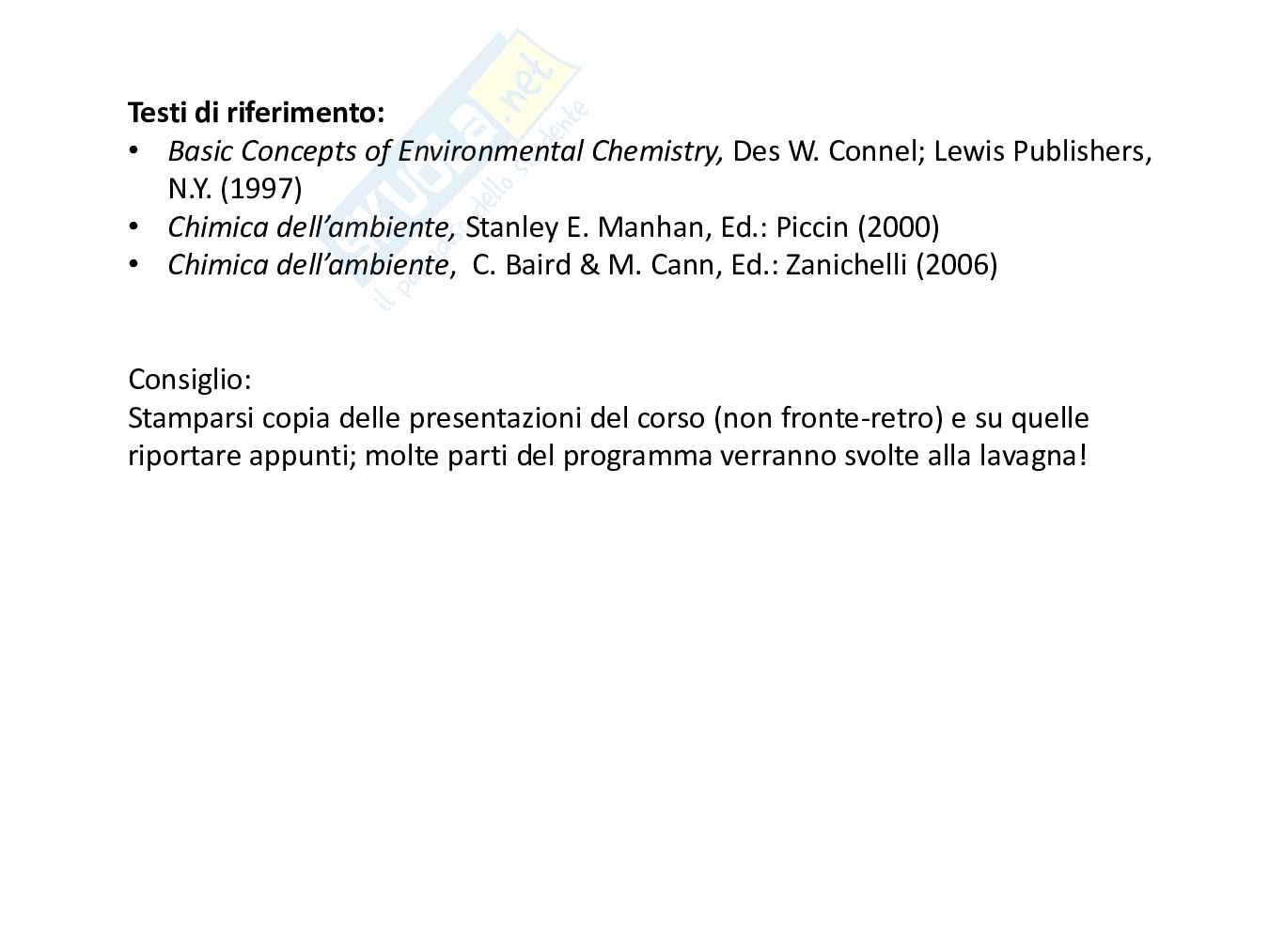 Chimica ambientale - Prima parte  Pag. 2