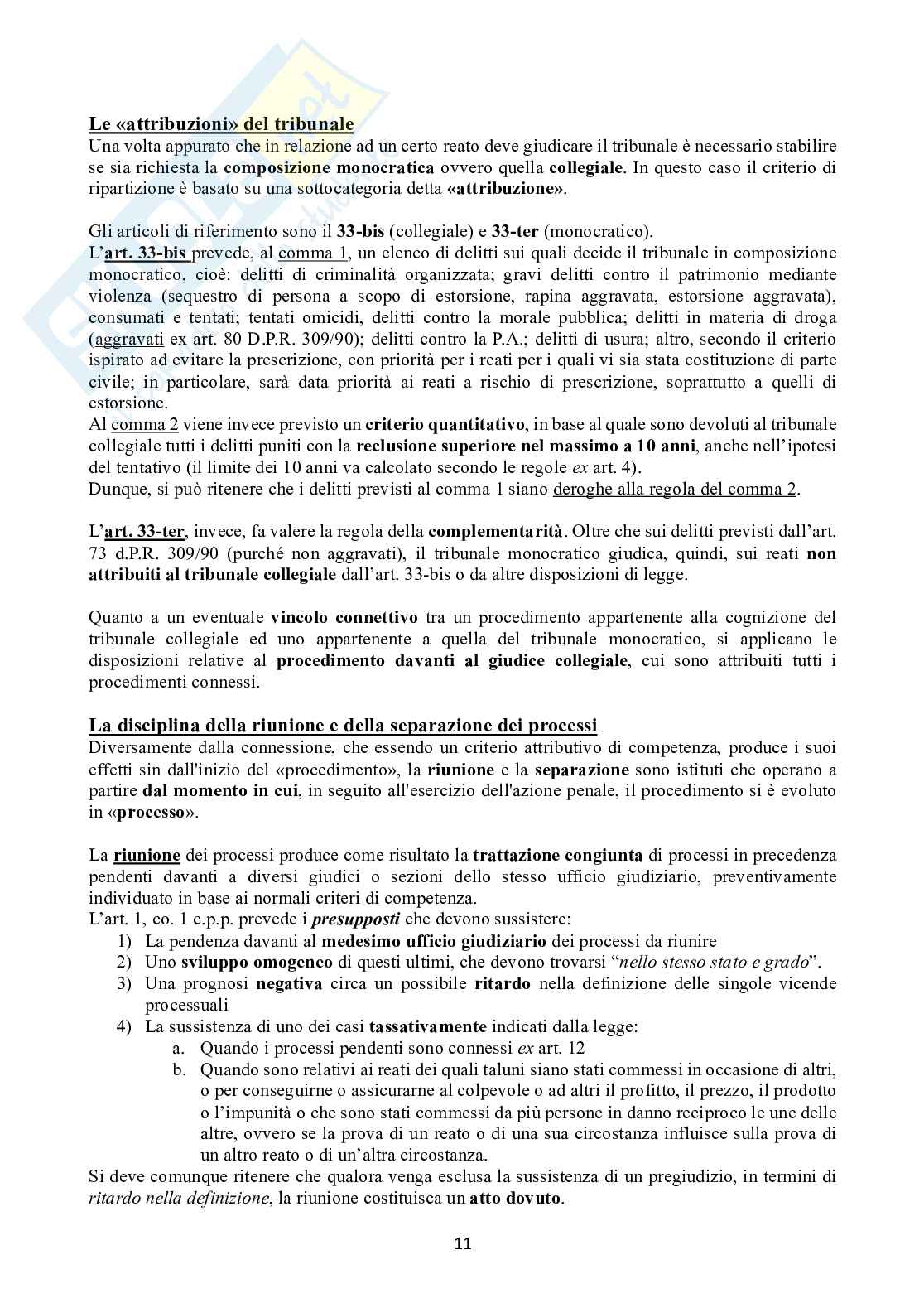 Riassunto esame Procedura penale, Prof. Caianiello Michele, libro consigliato Manuale di procedura penale , Conso, Grevi Pag. 11