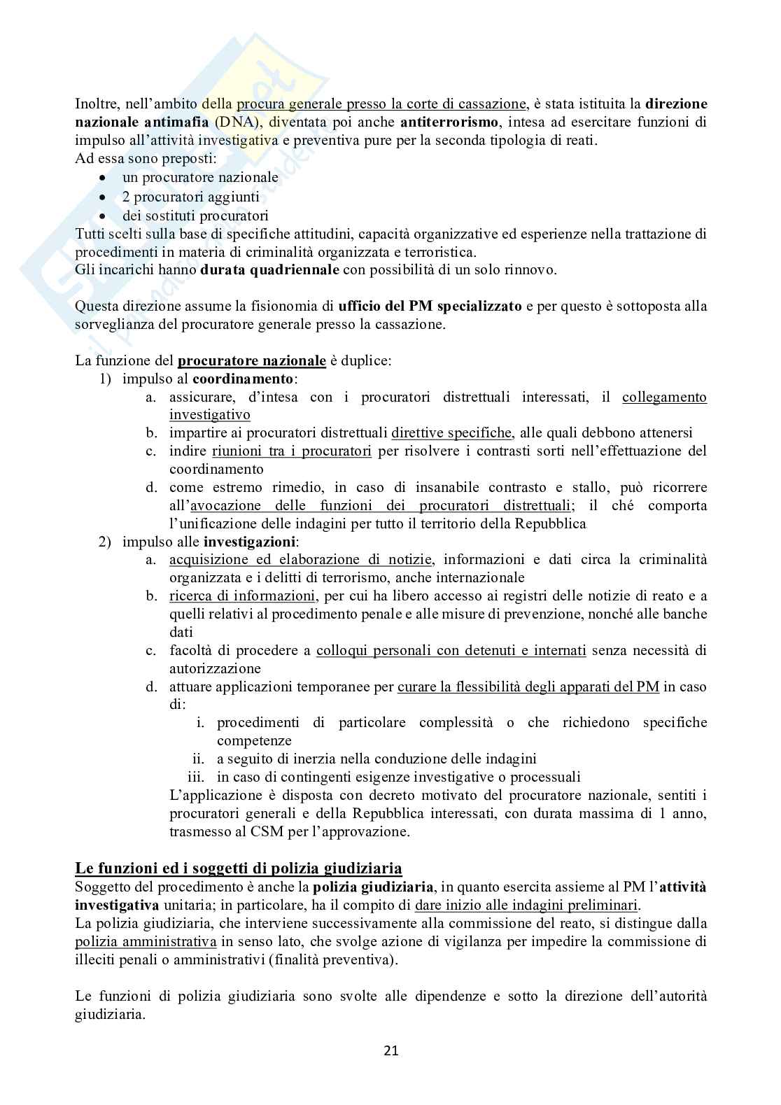 Riassunto esame Procedura penale, Prof. Caianiello Michele, libro consigliato Manuale di procedura penale , Conso, Grevi Pag. 21