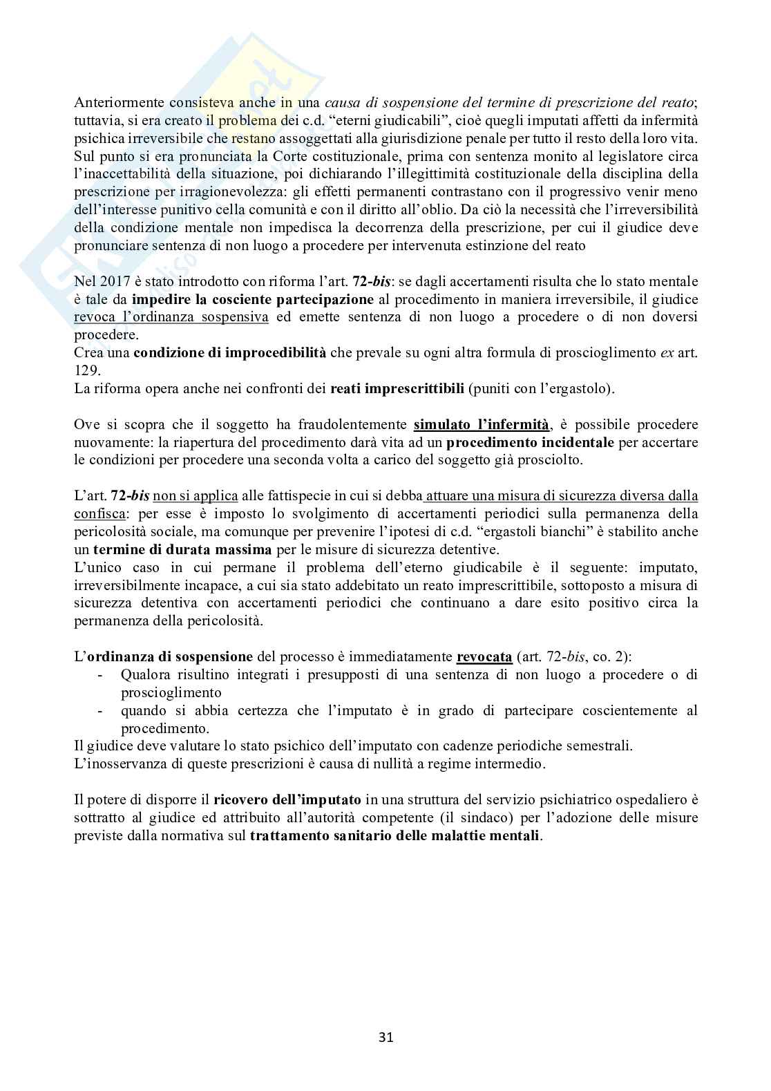 Riassunto esame Procedura penale, Prof. Caianiello Michele, libro consigliato Manuale di procedura penale , Conso, Grevi Pag. 31