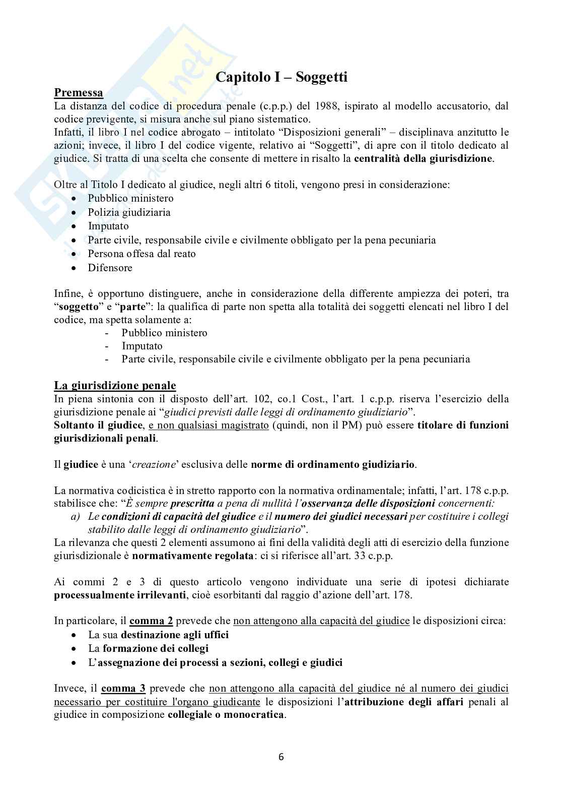 Riassunto esame Procedura penale, Prof. Caianiello Michele, libro consigliato Manuale di procedura penale , Conso, Grevi Pag. 6