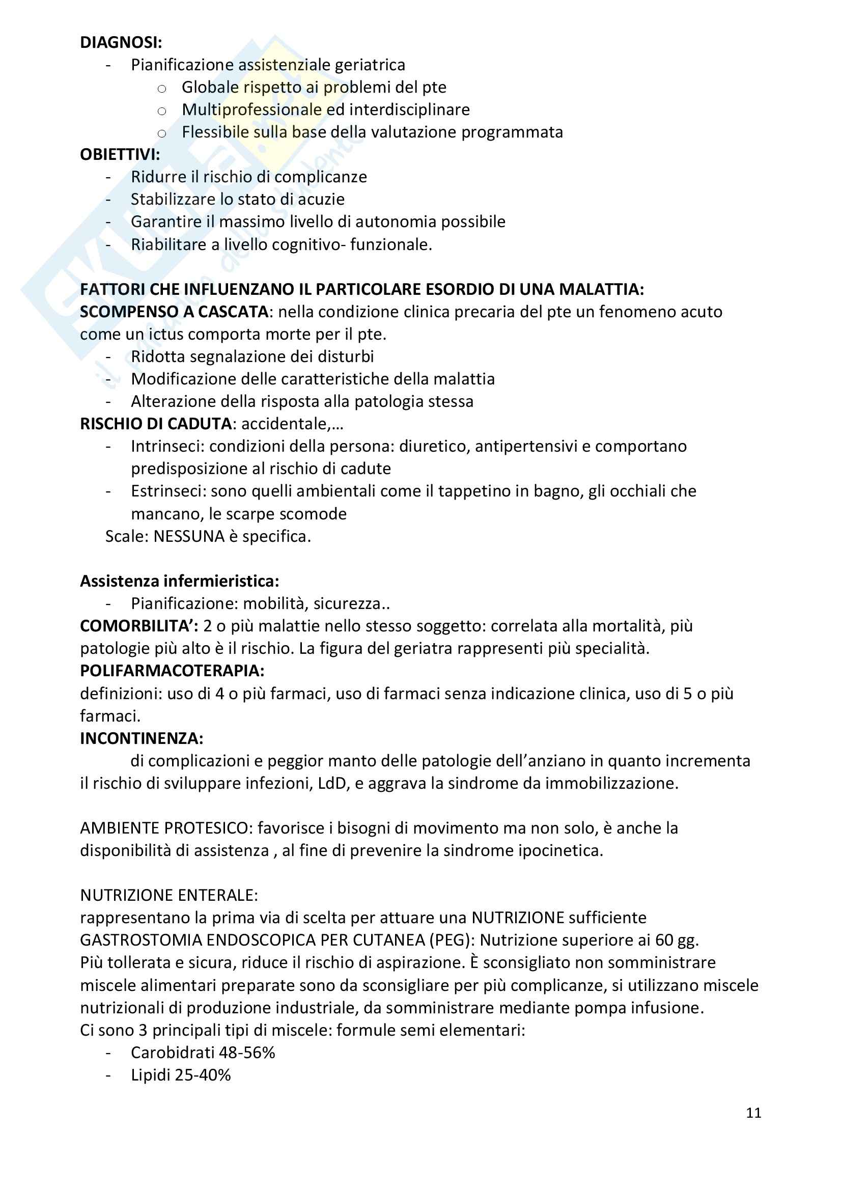 Infermieristica geriatrica Pag. 11