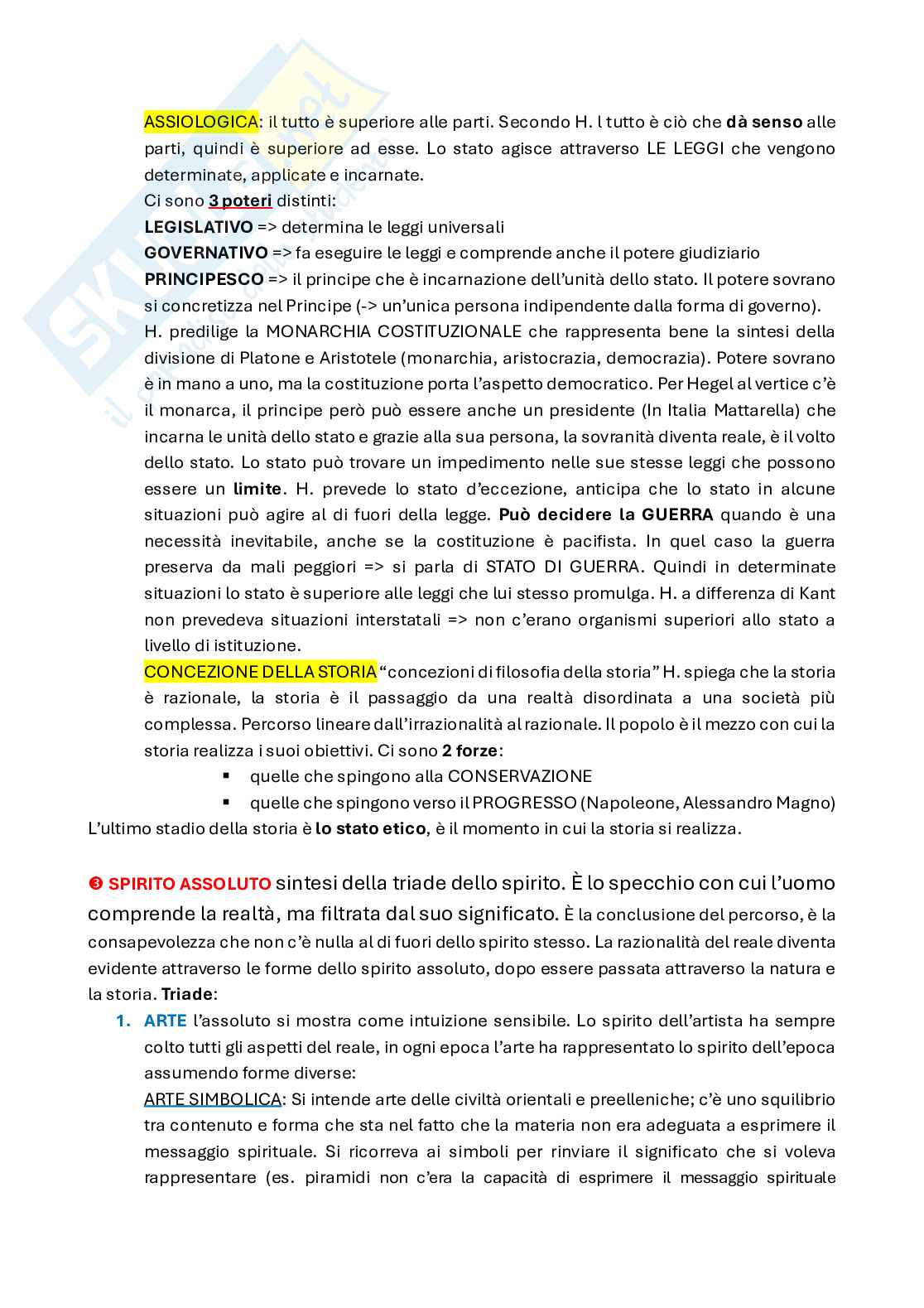 Hegel, Friedrich Willhelm - Pensiero nel dettaglio Pag. 16