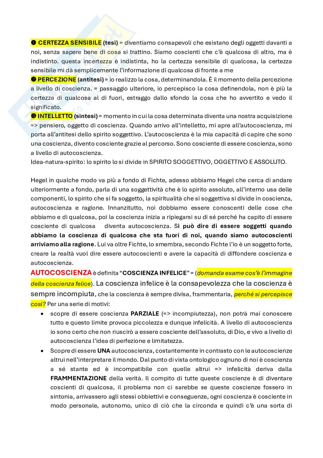 Hegel, Friedrich Willhelm - Pensiero nel dettaglio Pag. 6