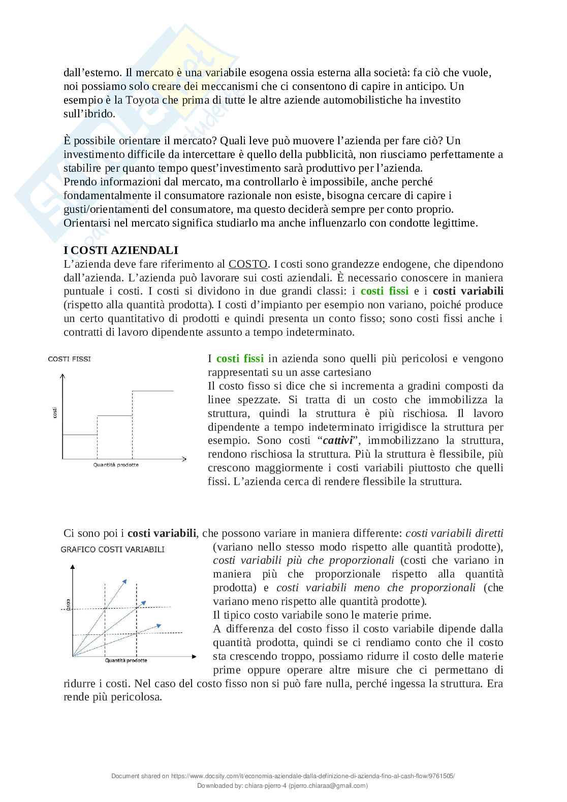 Riassunto esame Economia aziendale, Prof. Bianchi Maria Teresa, libro consigliato Fisiologia aziendale, Bianchi  Pag. 16