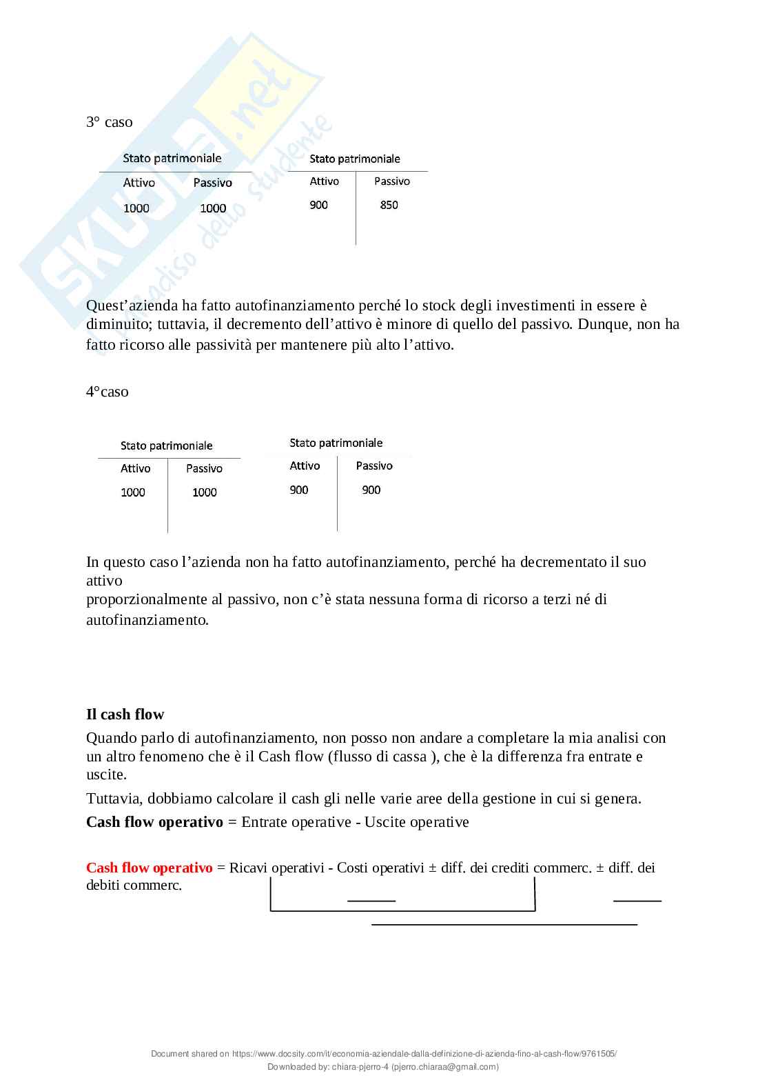 Riassunto esame Economia aziendale, Prof. Bianchi Maria Teresa, libro consigliato Fisiologia aziendale, Bianchi  Pag. 46
