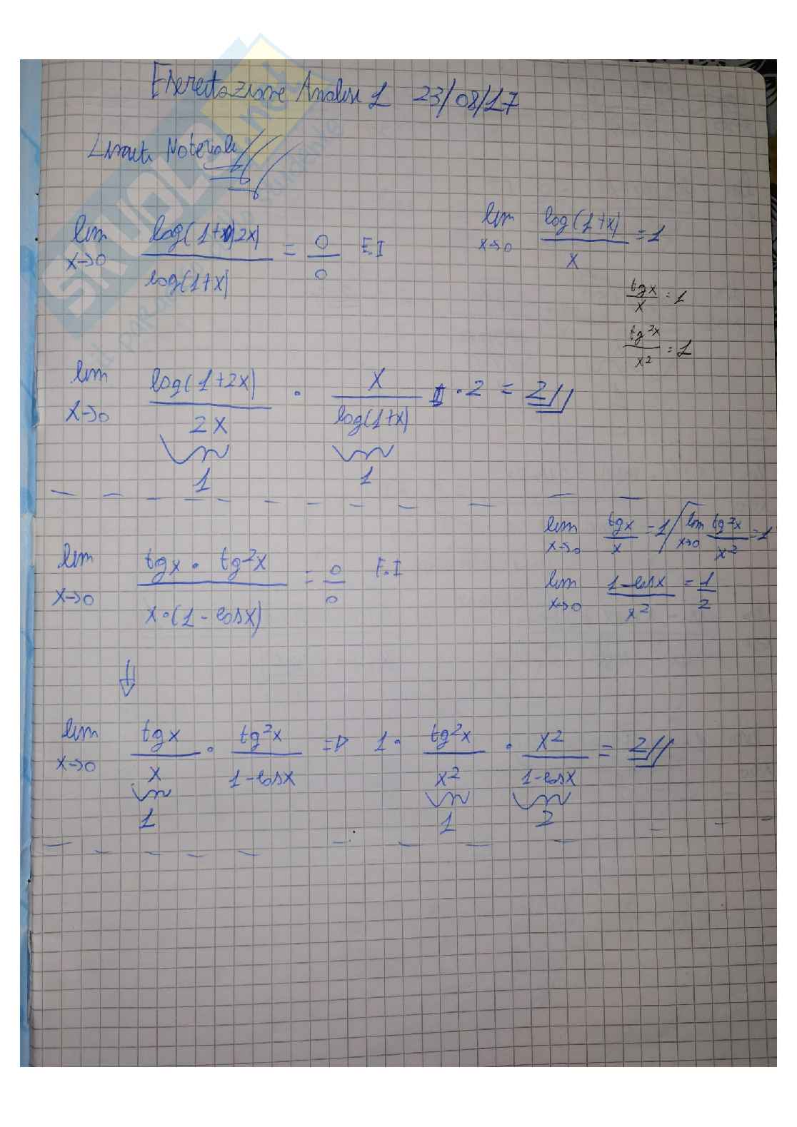 Analisi matematica 1 (1/6) Pag. 1