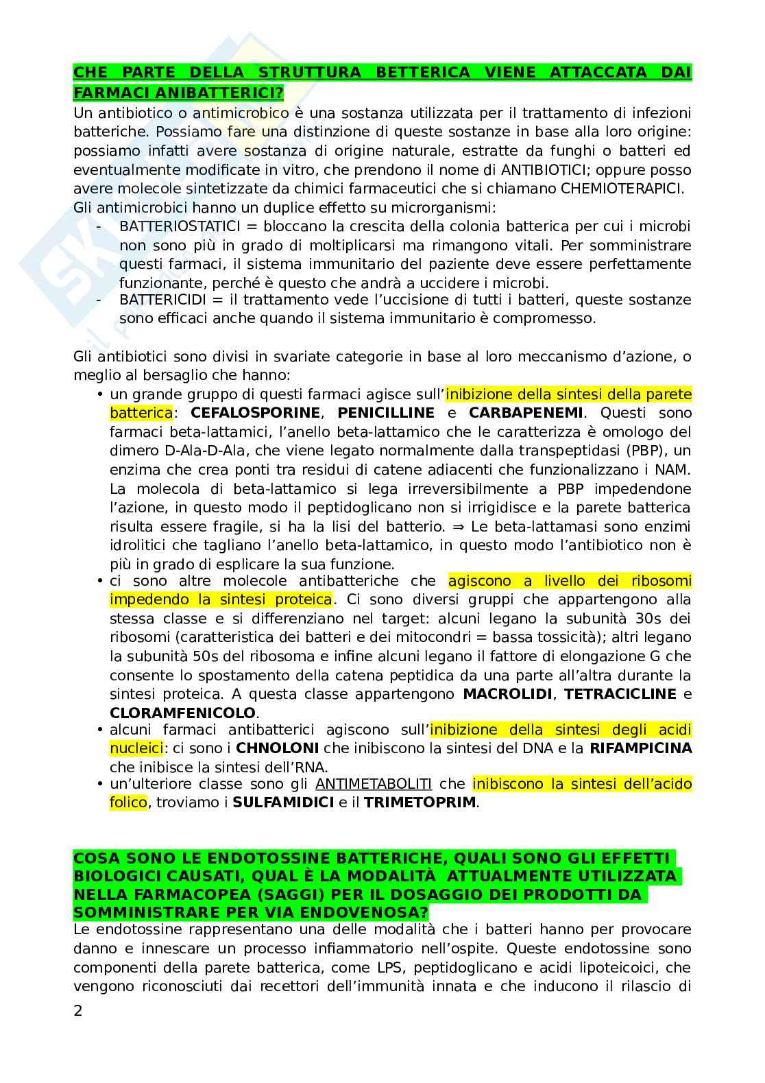 Domande esame Microbiologia  Pag. 2