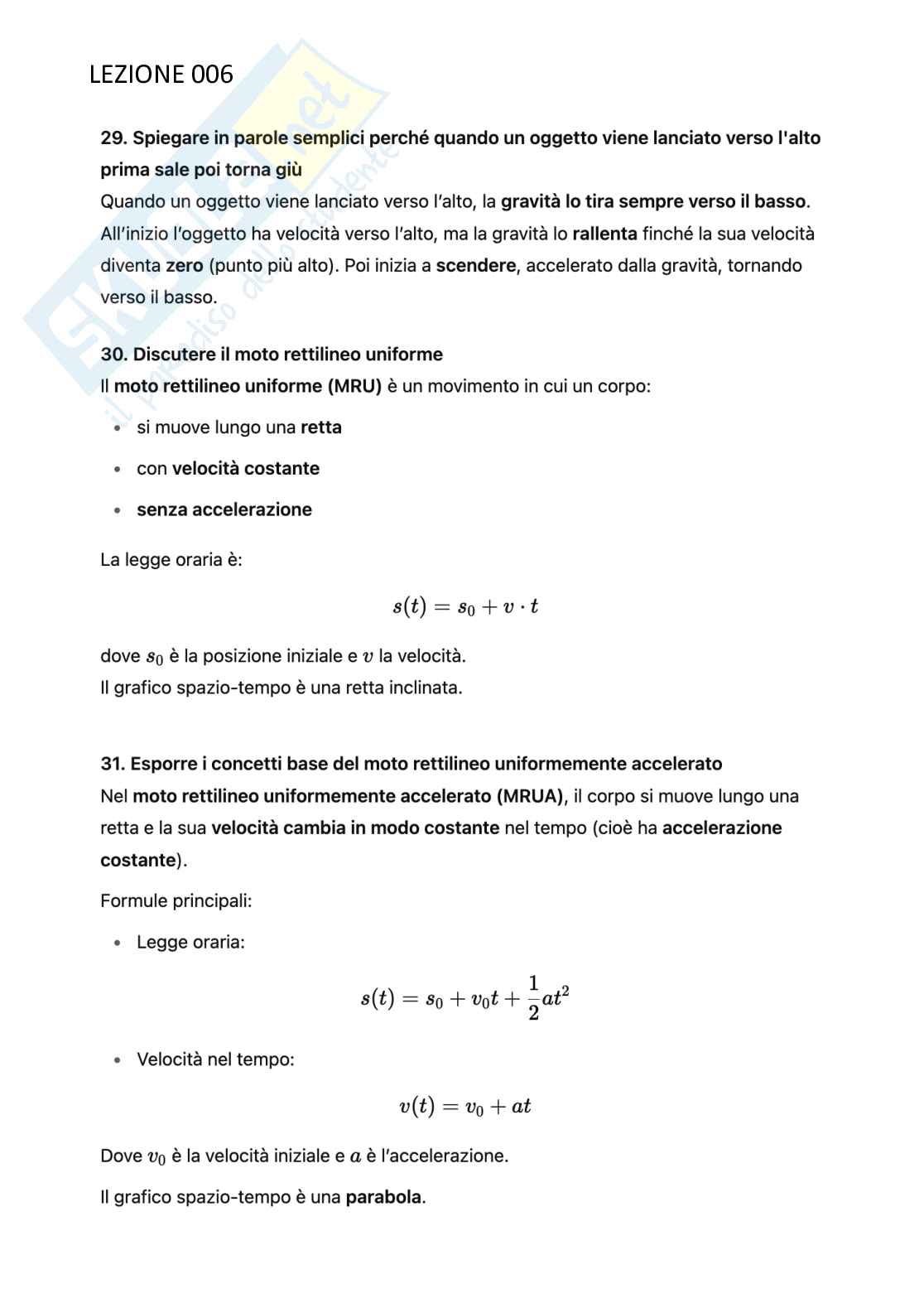 Risposte aperte paniere di Fisica Pag. 6