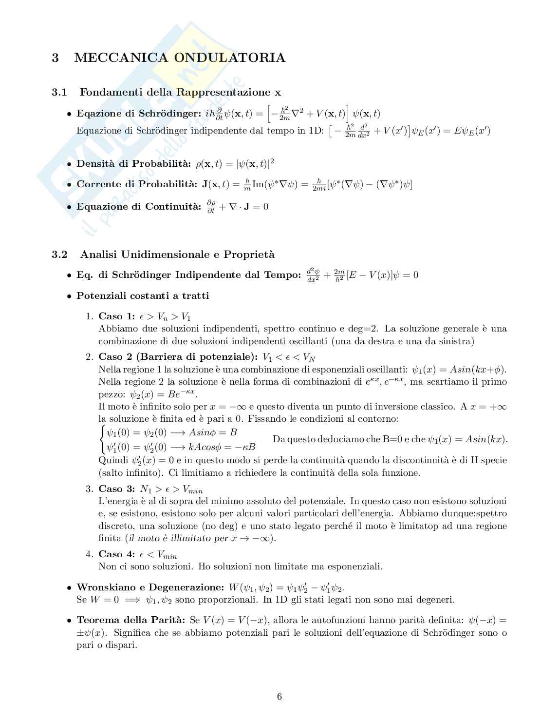 Formulario completo di Meccanica quantistica Pag. 6