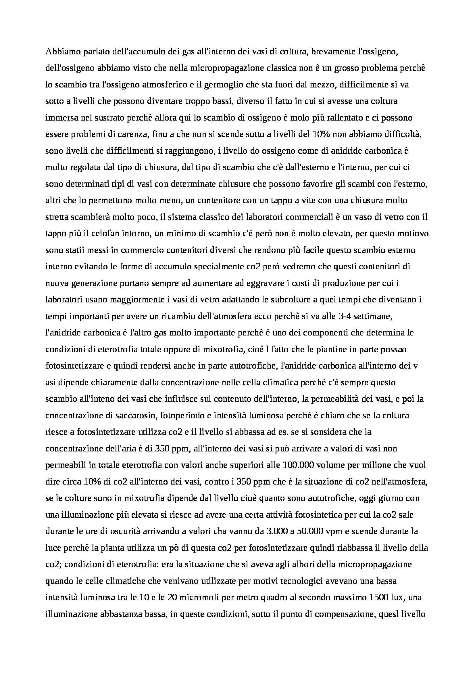 Micropropagazione - Appunti Pag. 36