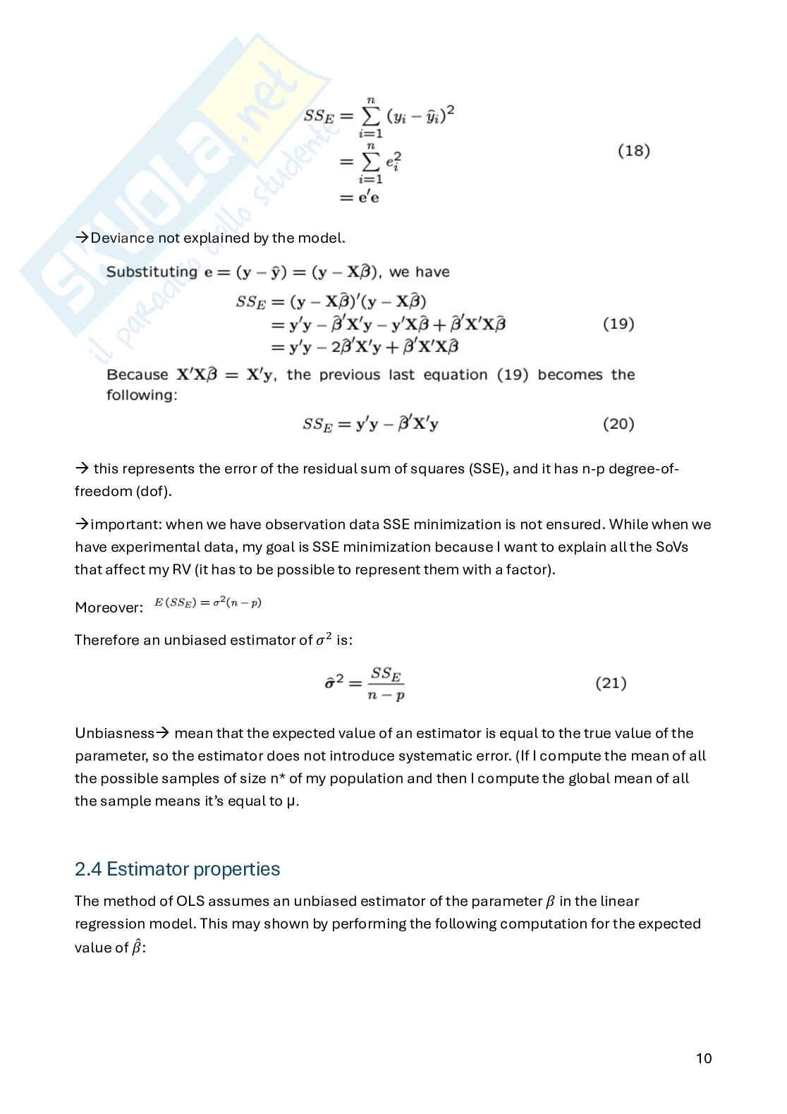 Appunti Statistica per la sperimentazione e le previsioni in ambito tecnologico (parte 1) Pag. 11