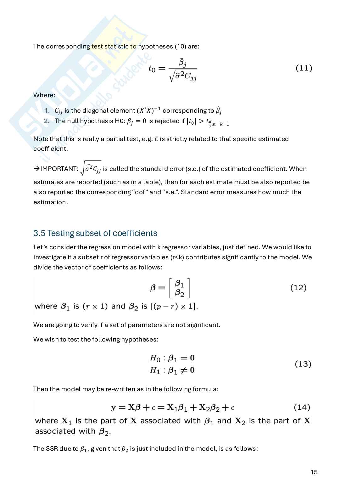 Appunti Statistica per la sperimentazione e le previsioni in ambito tecnologico (parte 1) Pag. 16