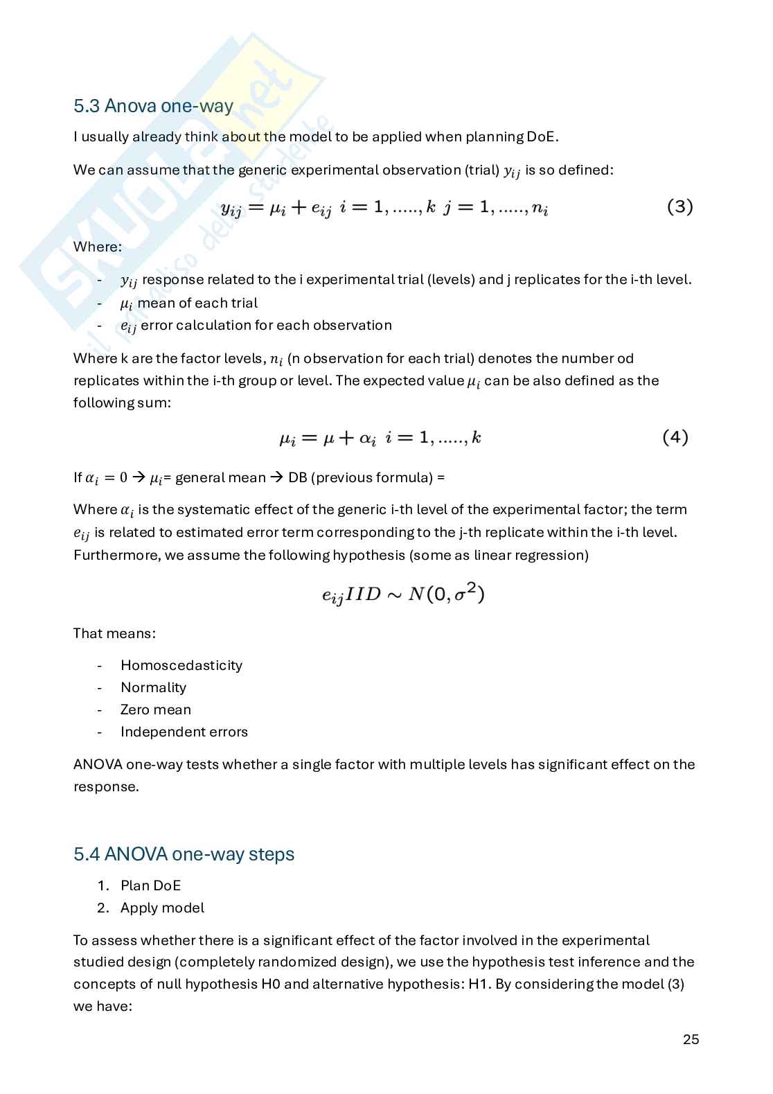 Appunti Statistica per la sperimentazione e le previsioni in ambito tecnologico (parte 1) Pag. 26