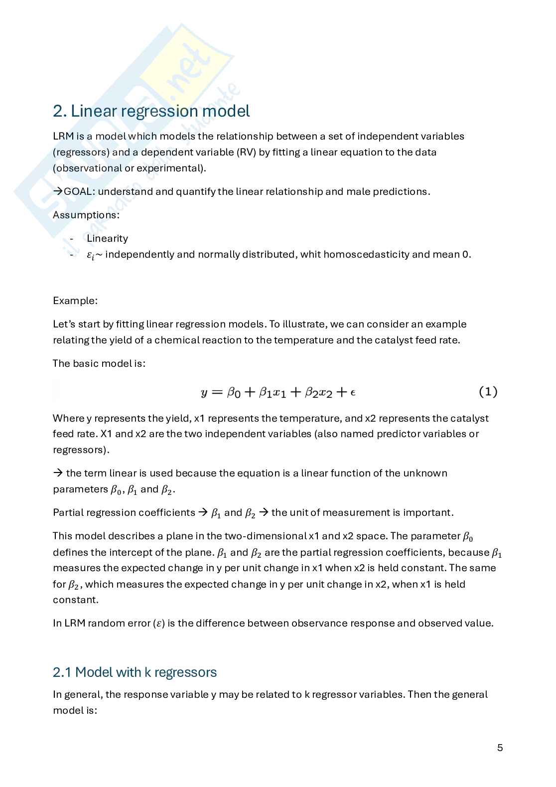 Appunti Statistica per la sperimentazione e le previsioni in ambito tecnologico (parte 1) Pag. 6