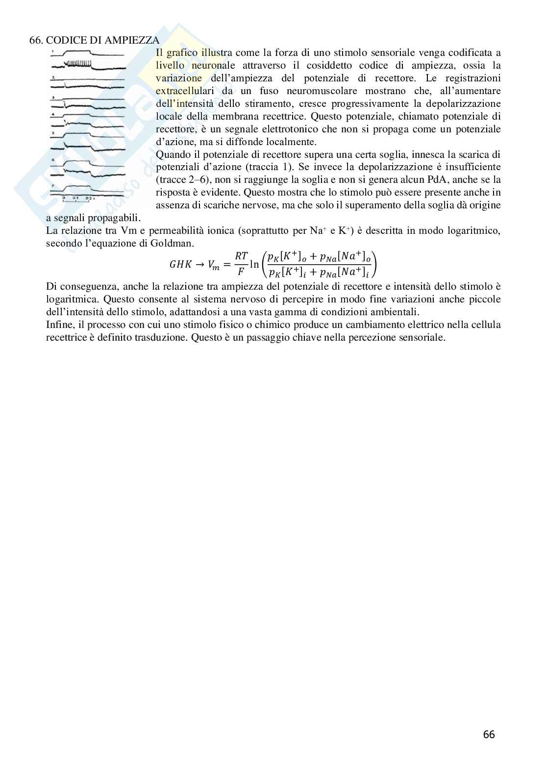 Grafici di Fisiologia generale  Pag. 66