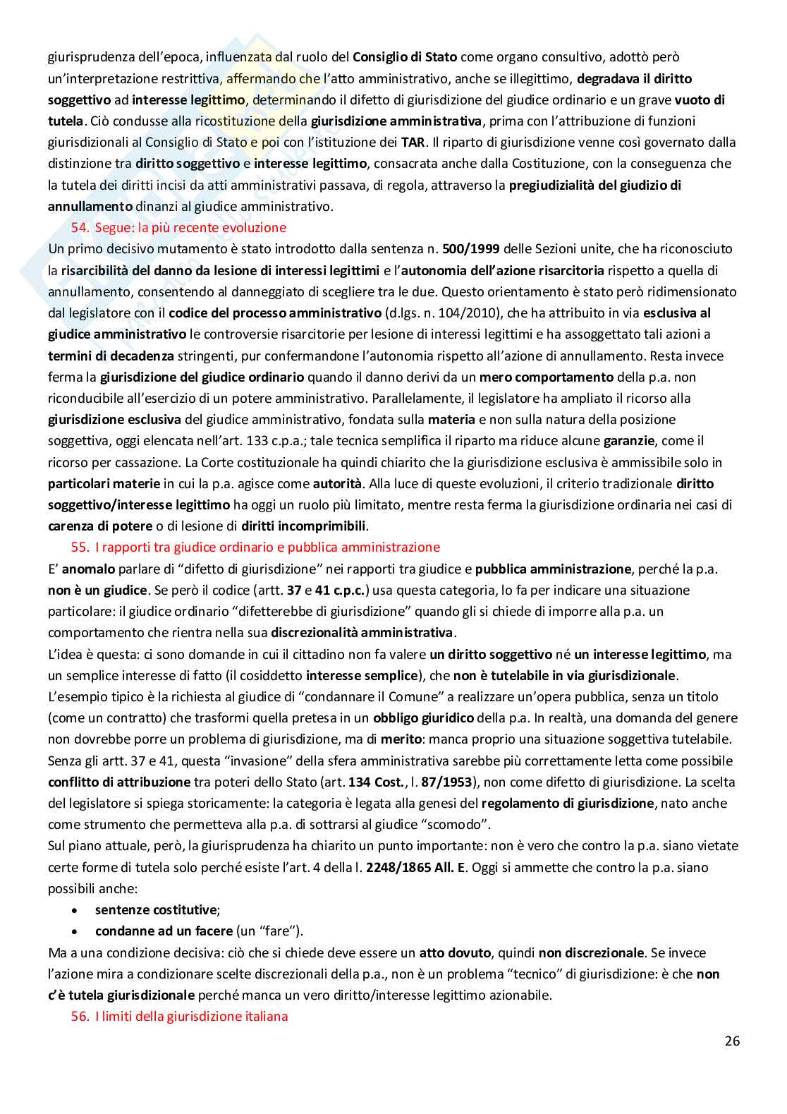 Riassunto esame Diritto processuale civile, Prof. Graziosi Andrea, libro consigliato Diritto processuale civile, volume 1, Balena Pag. 26