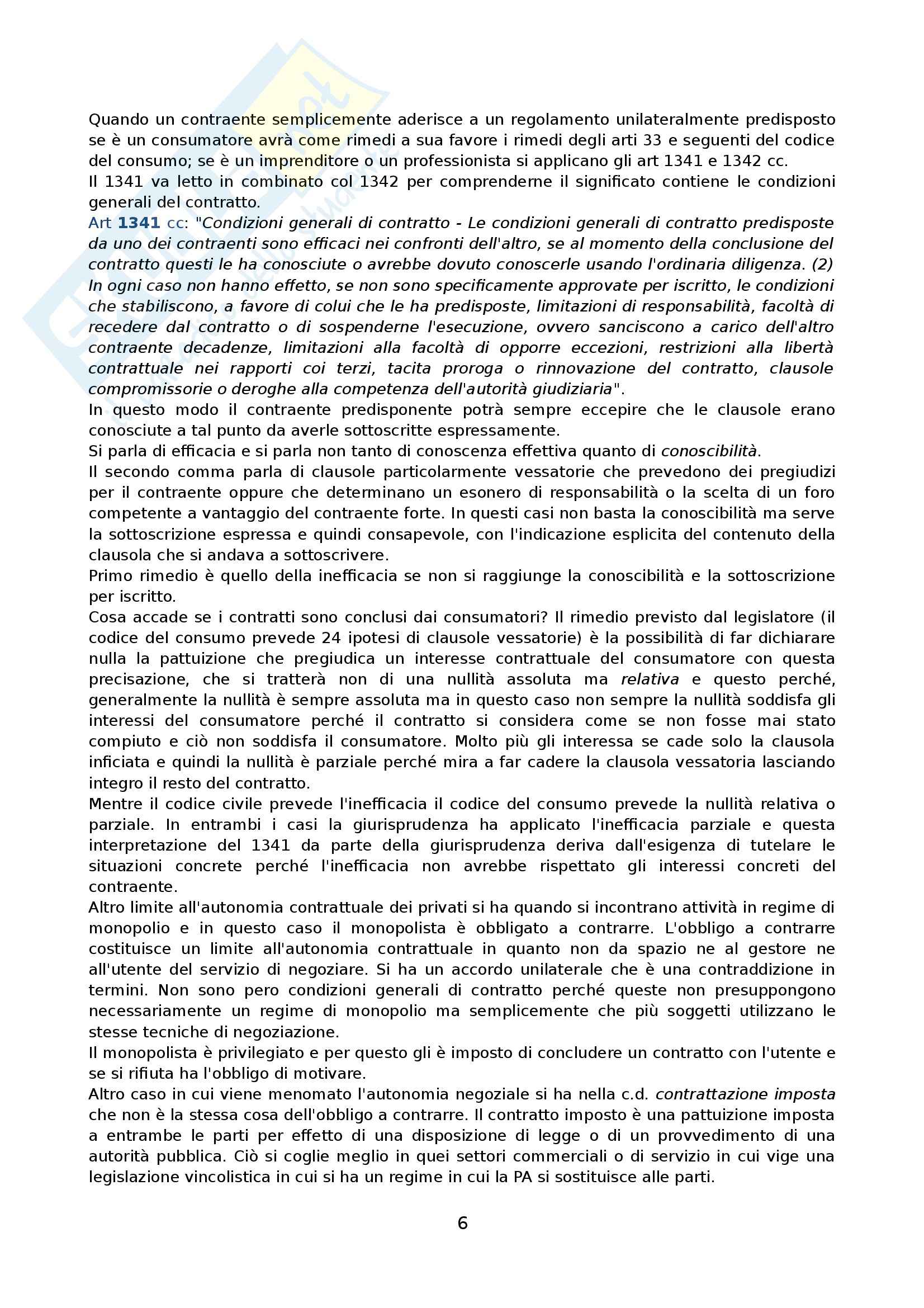 Diritto civile - contratto Pag. 6