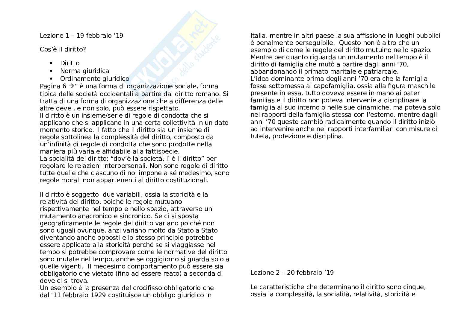 Riassunto esame Diritto pubblico, Prof. Cosulich Matteo, libro consigliato Introduzione allo studio del diritto pubblico e delle sue fonti, Groppi e Simoncini Pag. 1