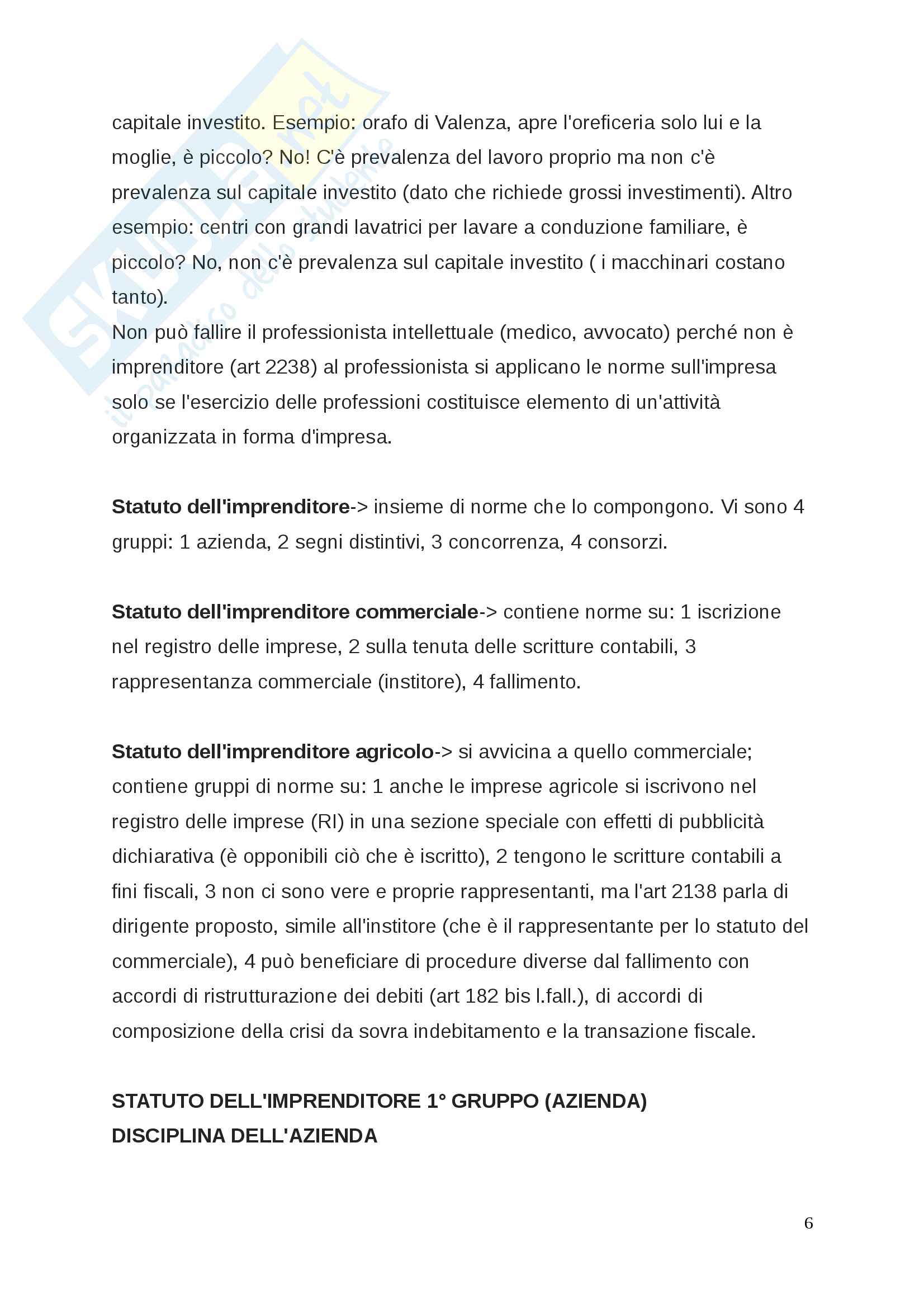 Diritto commerciale l'impresa Pag. 6