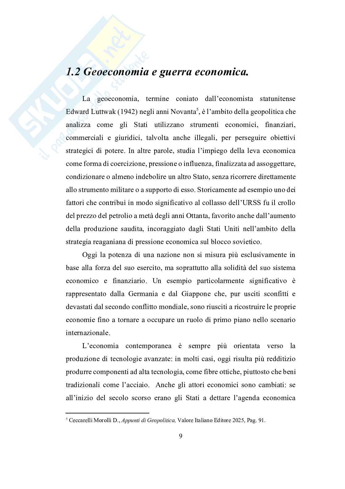 Aspetti Geopolitica della guerra Pag. 11