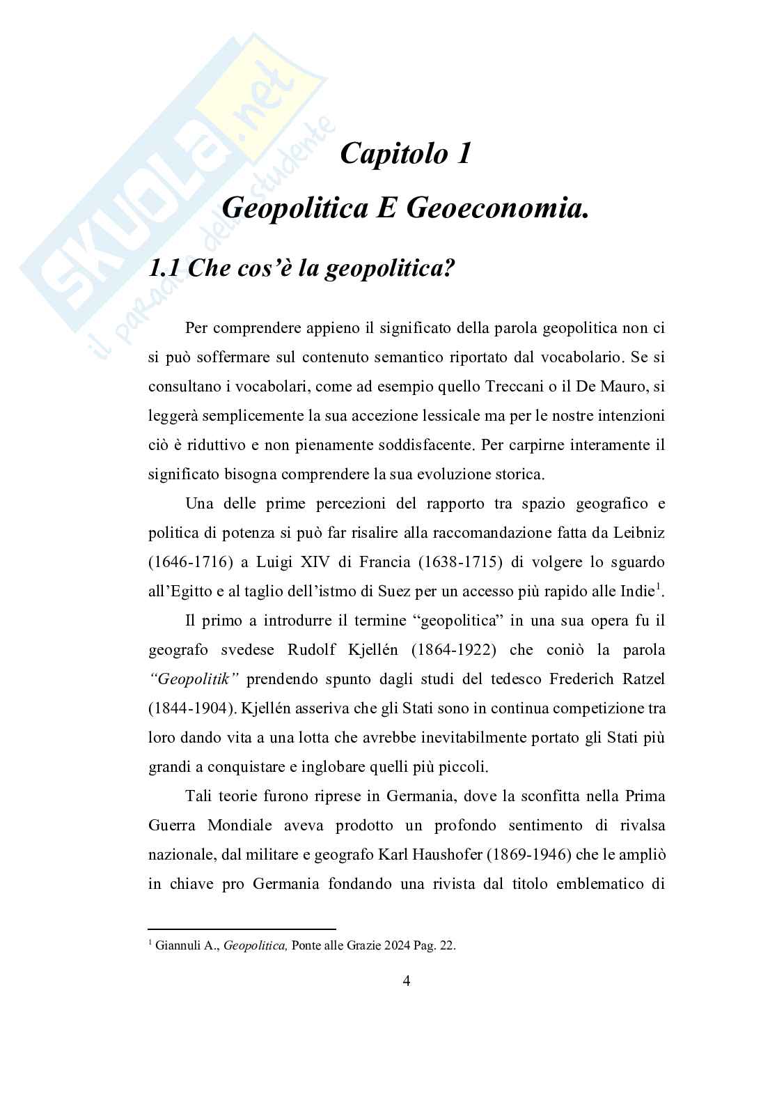 Aspetti Geopolitica della guerra Pag. 6