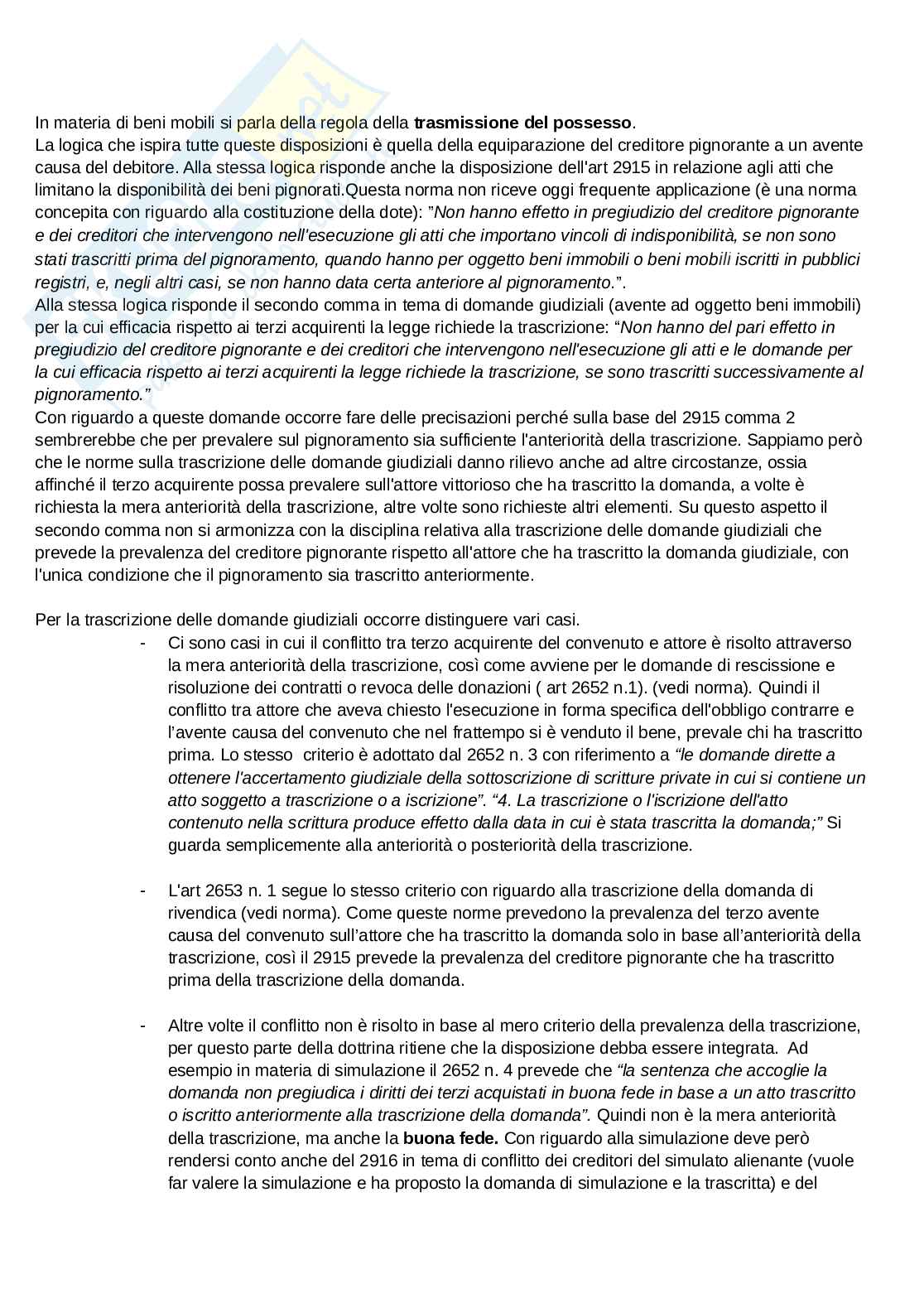 Riassunto esame Esecuzione civile, Prof. Boccagna Salvatore, libro consigliato Il processo esecutivo, Luiso Pag. 16