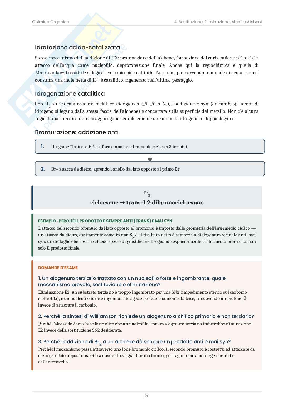 Chimica organica – Manuale completo con meccanismi di reazione e domande d'esame Pag. 21