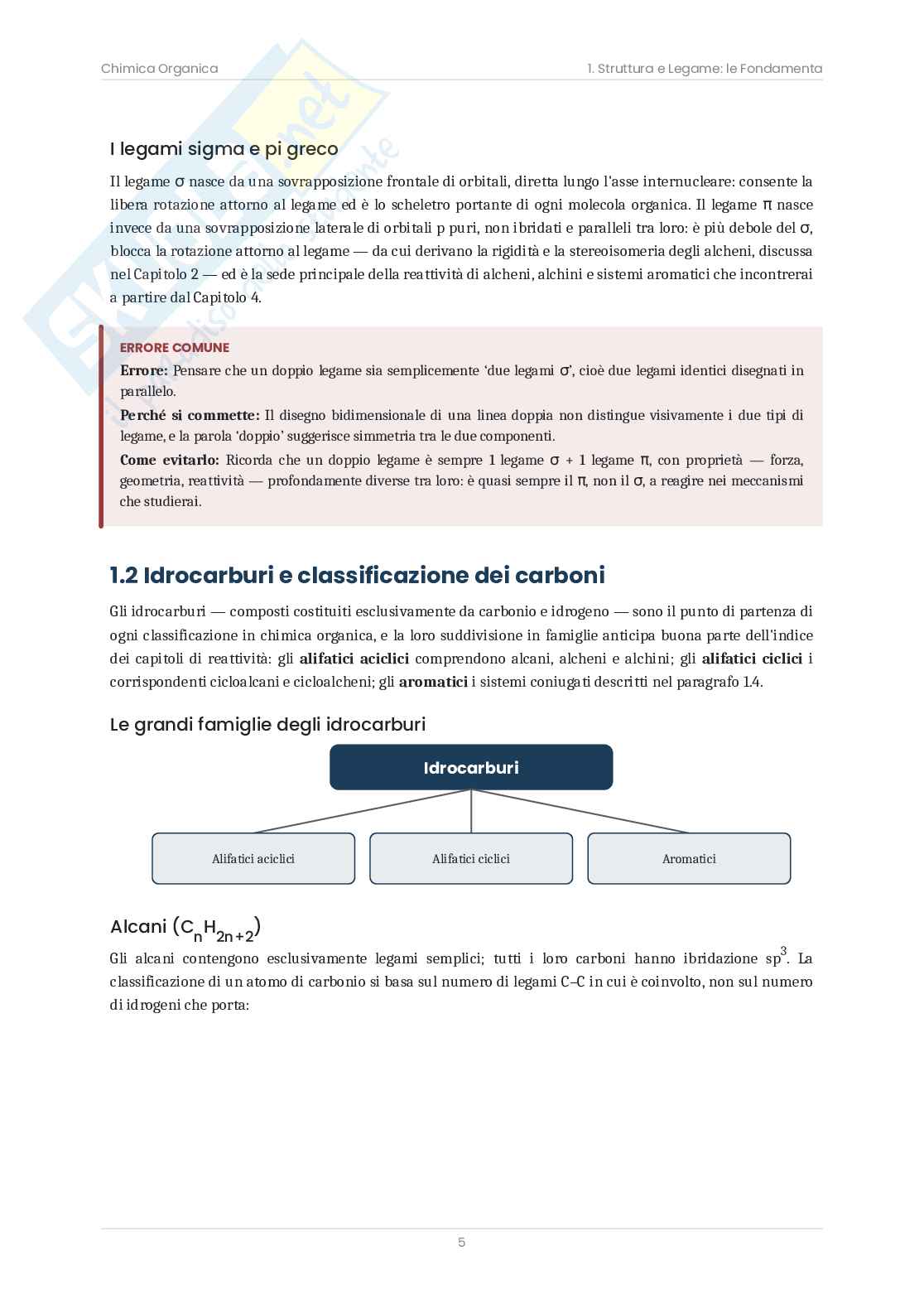 Chimica organica – Manuale completo con meccanismi di reazione e domande d'esame Pag. 6