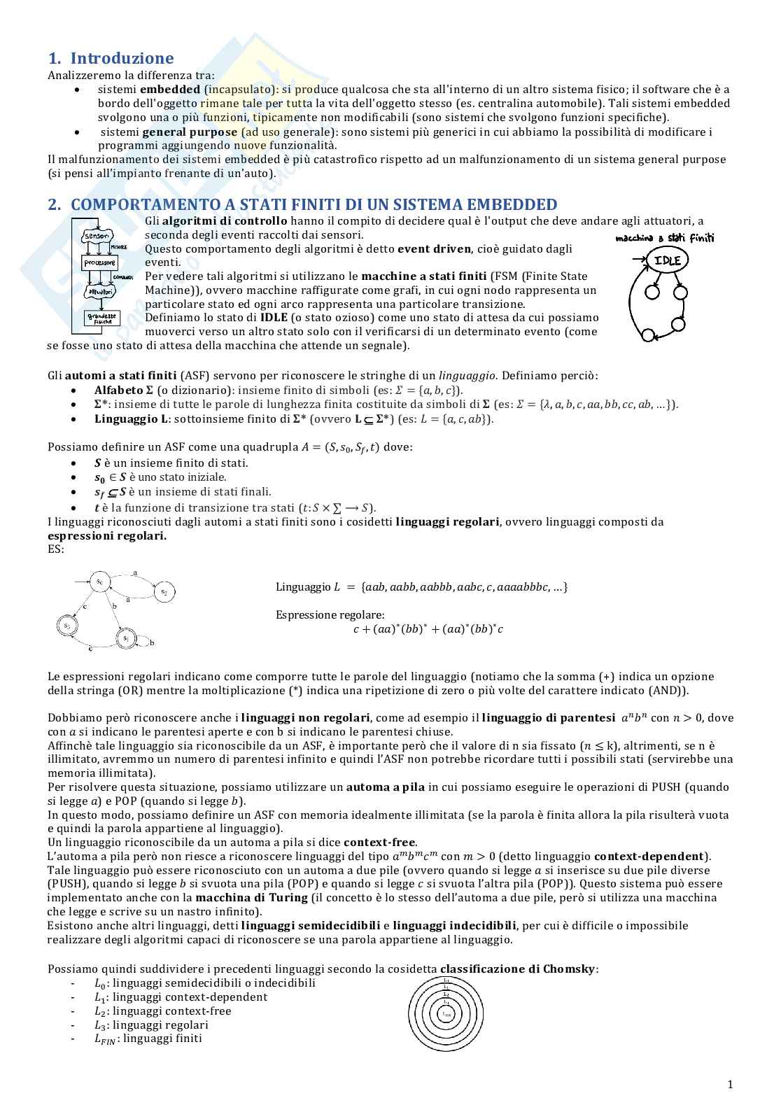 Riassunto Informatica industriale Pag. 1