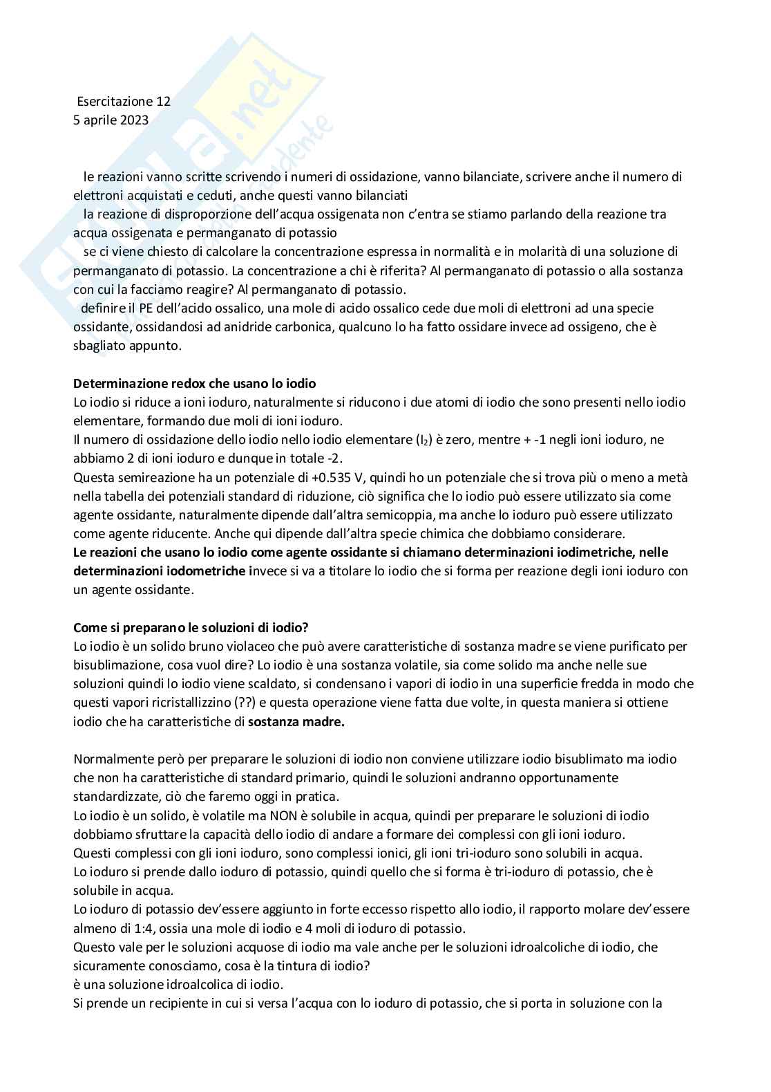 Analisi dei medicinali 1 - parte 5 di 5 Pag. 1
