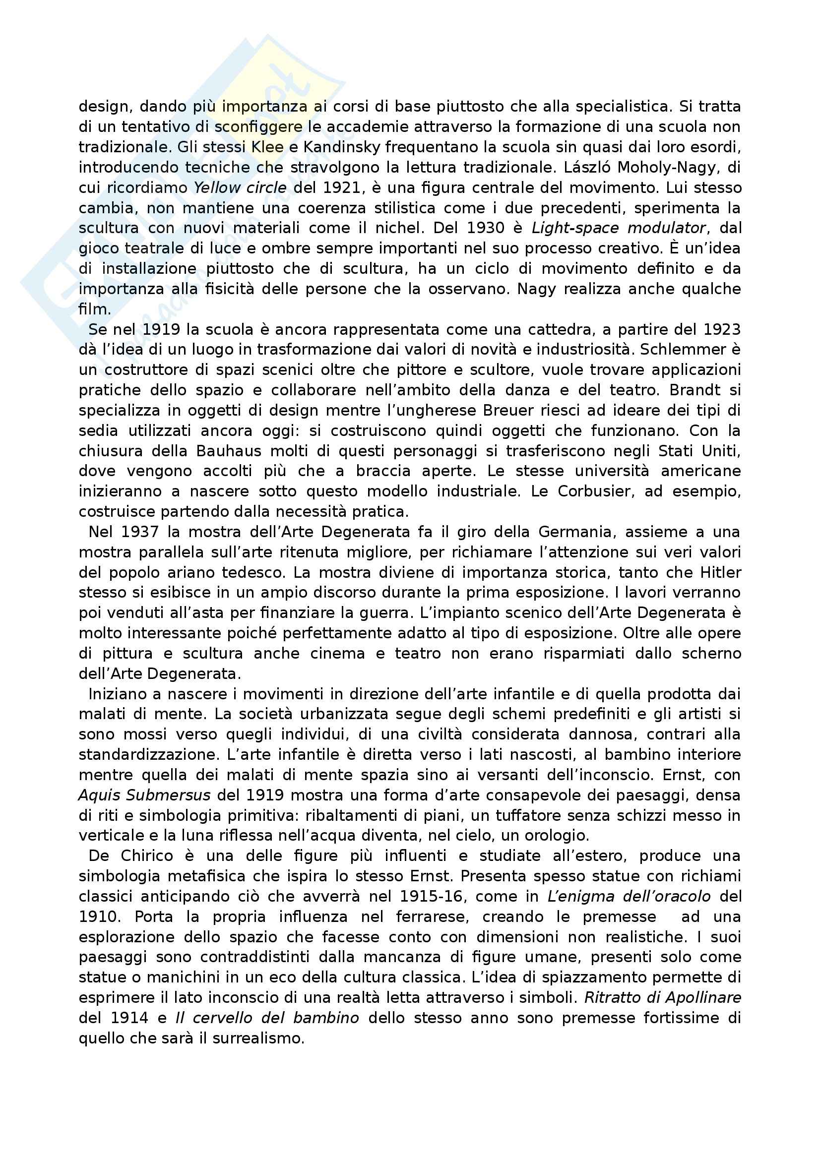 Arte Contemporanea - Appunti Pag. 21