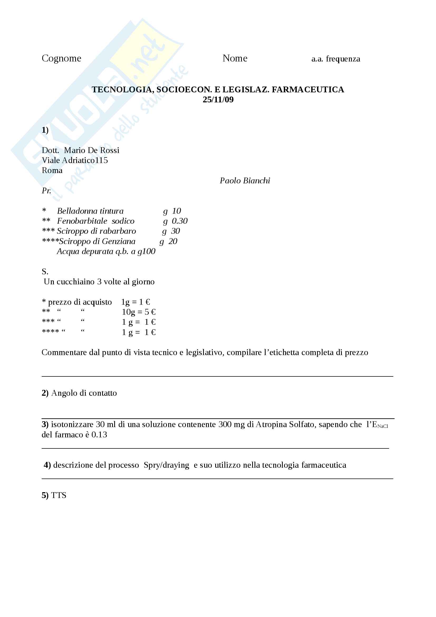 Ricette tecnologia farmaceutica Pag. 6