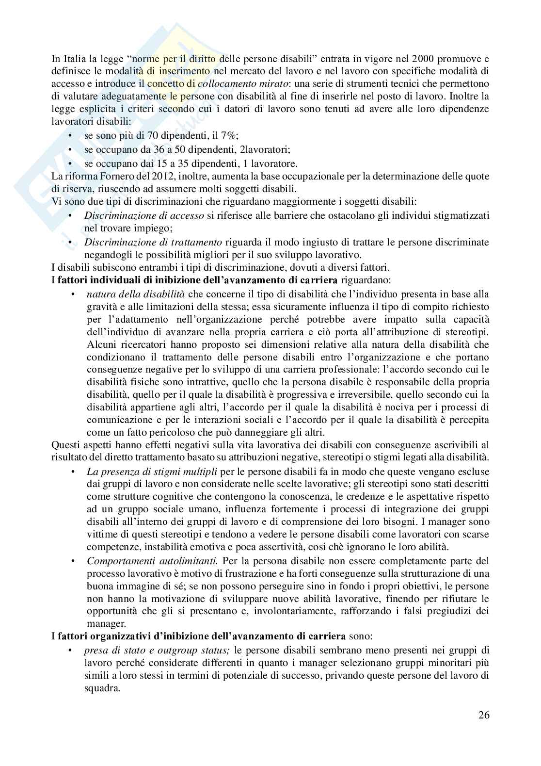 Lavoro e organizzazioni Pag. 26