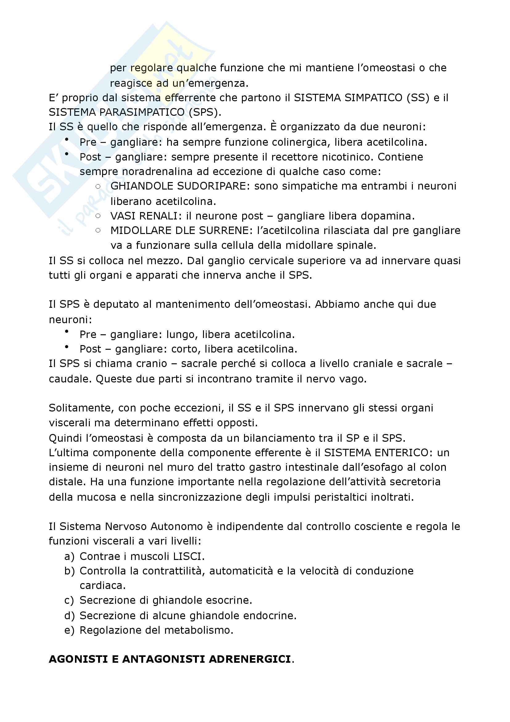 Riassunto esame Psicofarmacologia, prof. Chiarugi, Blandina, Geppetti e Corradetti, libro consigliato Farmacologia, Govoni S Pag. 6