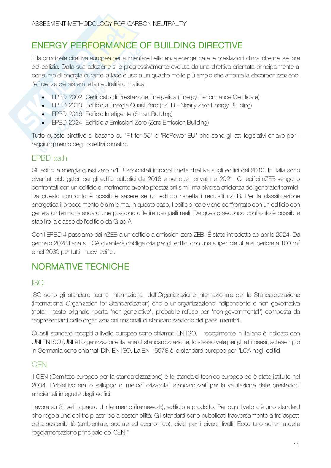 Assessment methodology for carbon neutrality - Appunti in italiano Pag. 11
