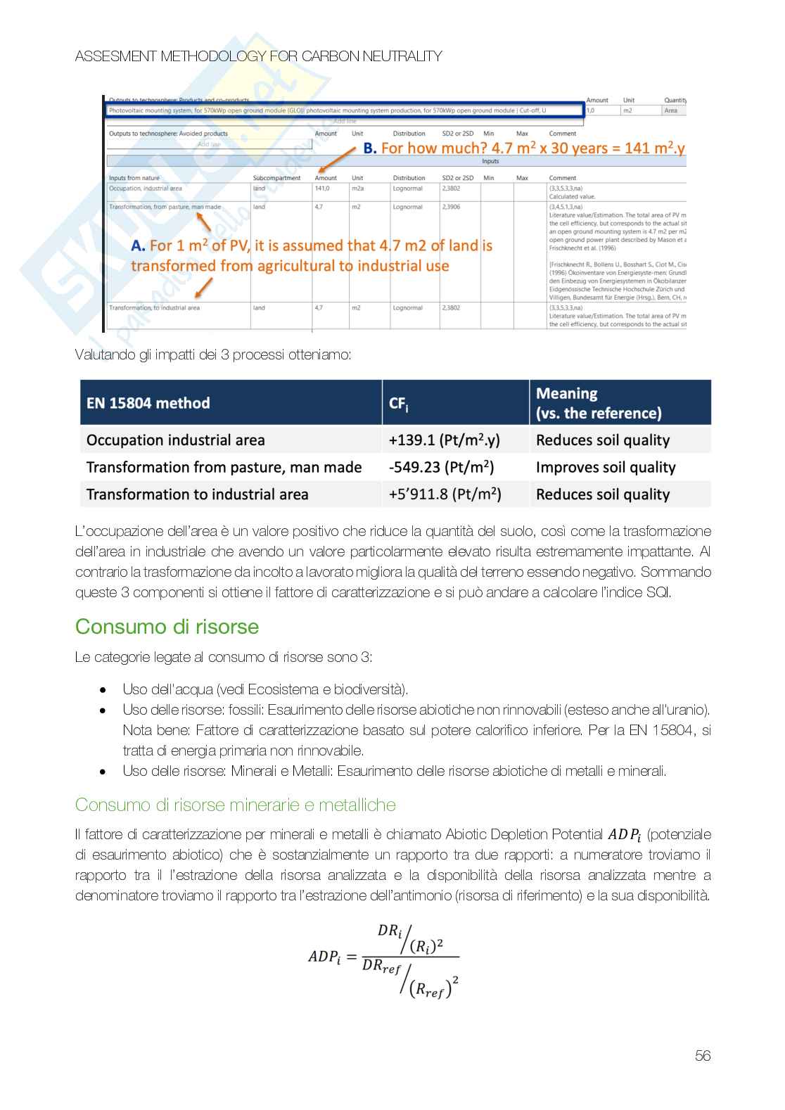 Assessment methodology for carbon neutrality - Appunti in italiano Pag. 56