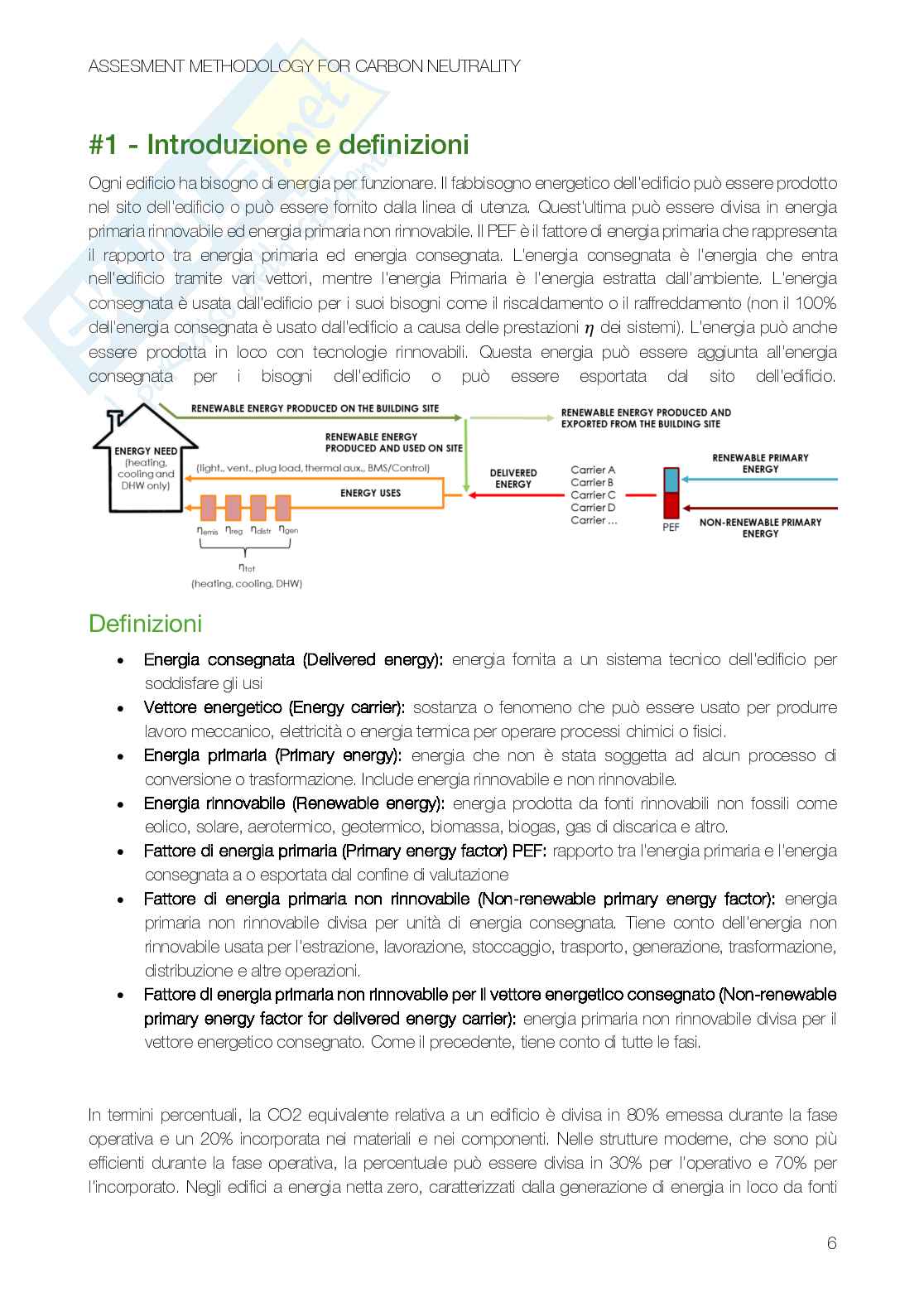 Assessment methodology for carbon neutrality - Appunti in italiano Pag. 6