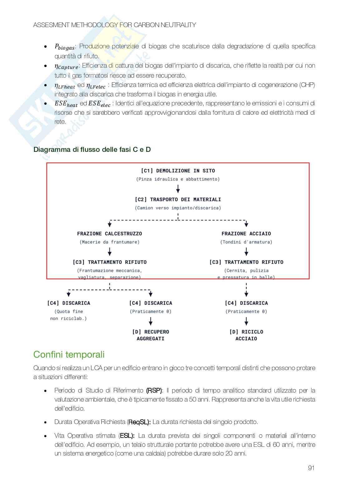 Assessment methodology for carbon neutrality - Appunti in italiano Pag. 91